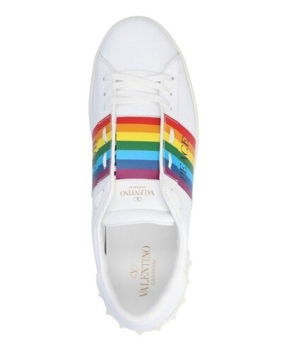 Valentino Rainbow Leather Sneaker