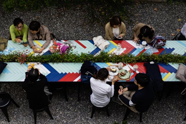 The cafe at the Daelim Museum