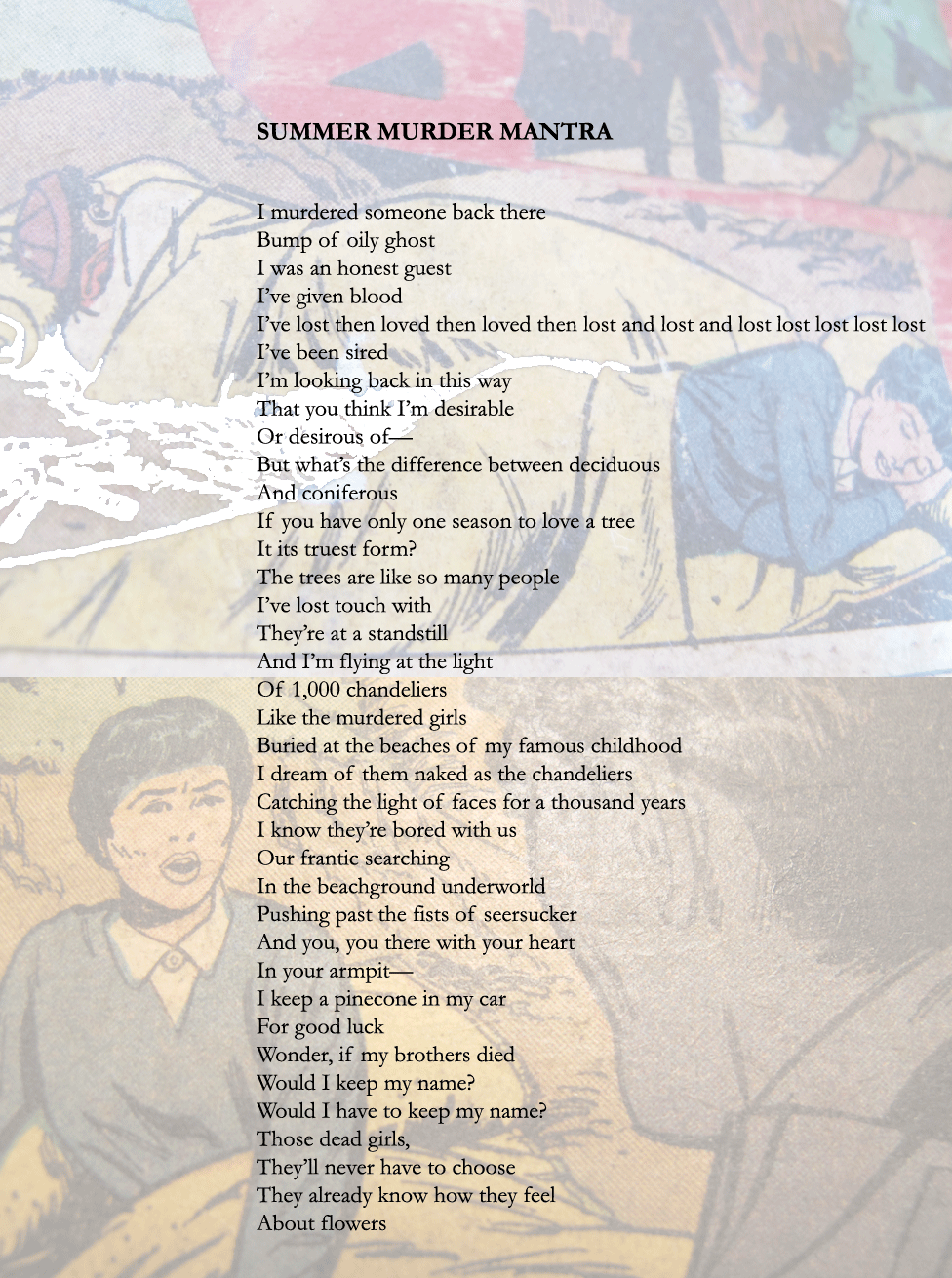 Christie Ann Reynolds lives in Brooklyn, teaches at Hofstra University and works as a nanny. She is the author of Revenge Poems (Supermachine), idiot heart (The New School Chapbook Contest) and Girl Boy Girl Boy (The Corresponding Society). Her firs…