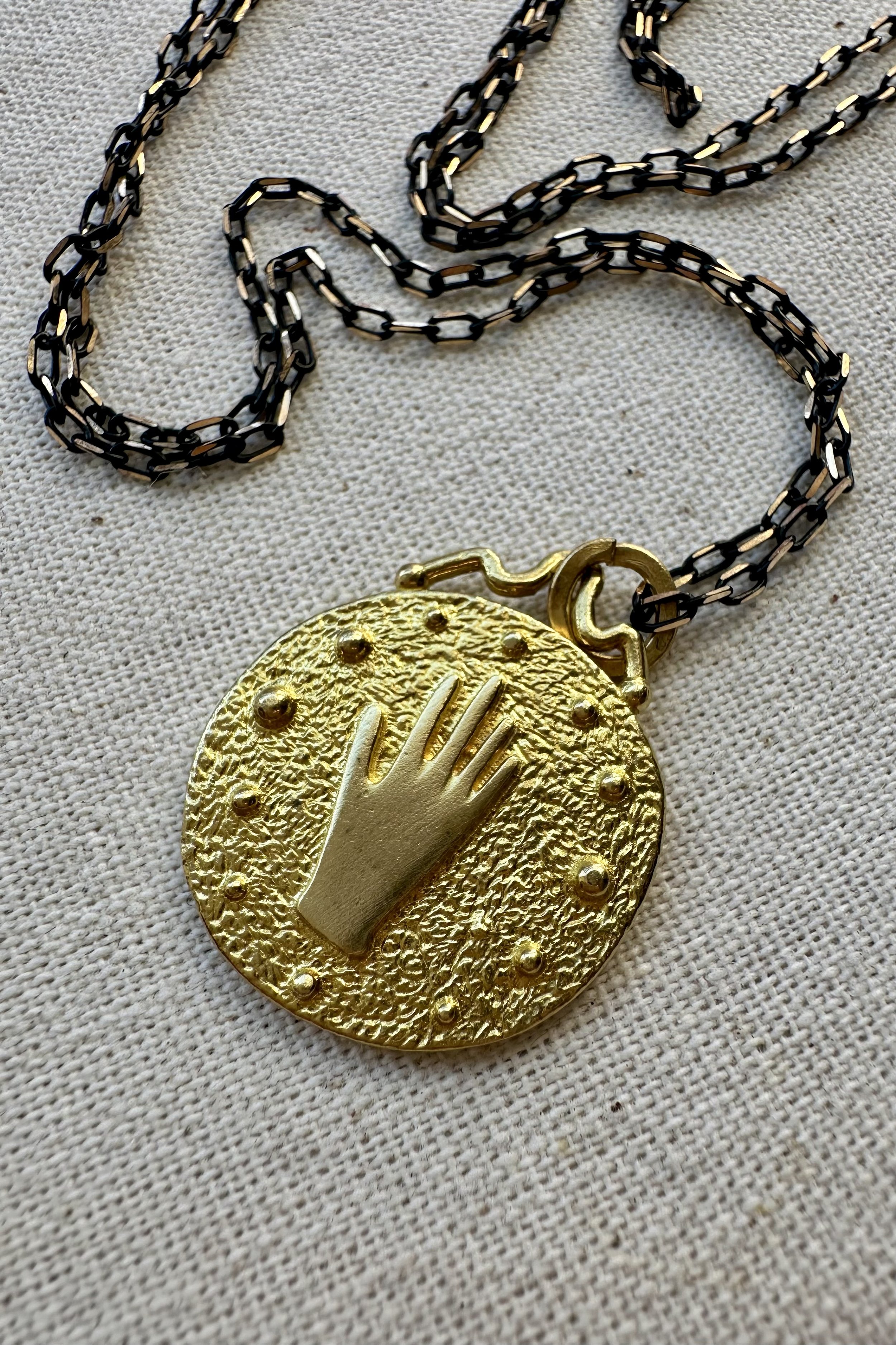 brass hand protector chain