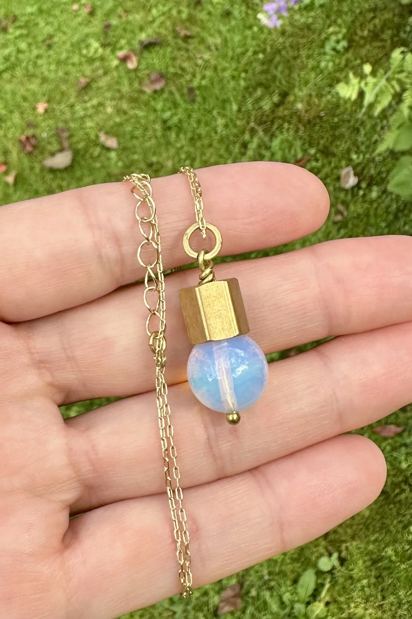 Opalite Columns Necklace
