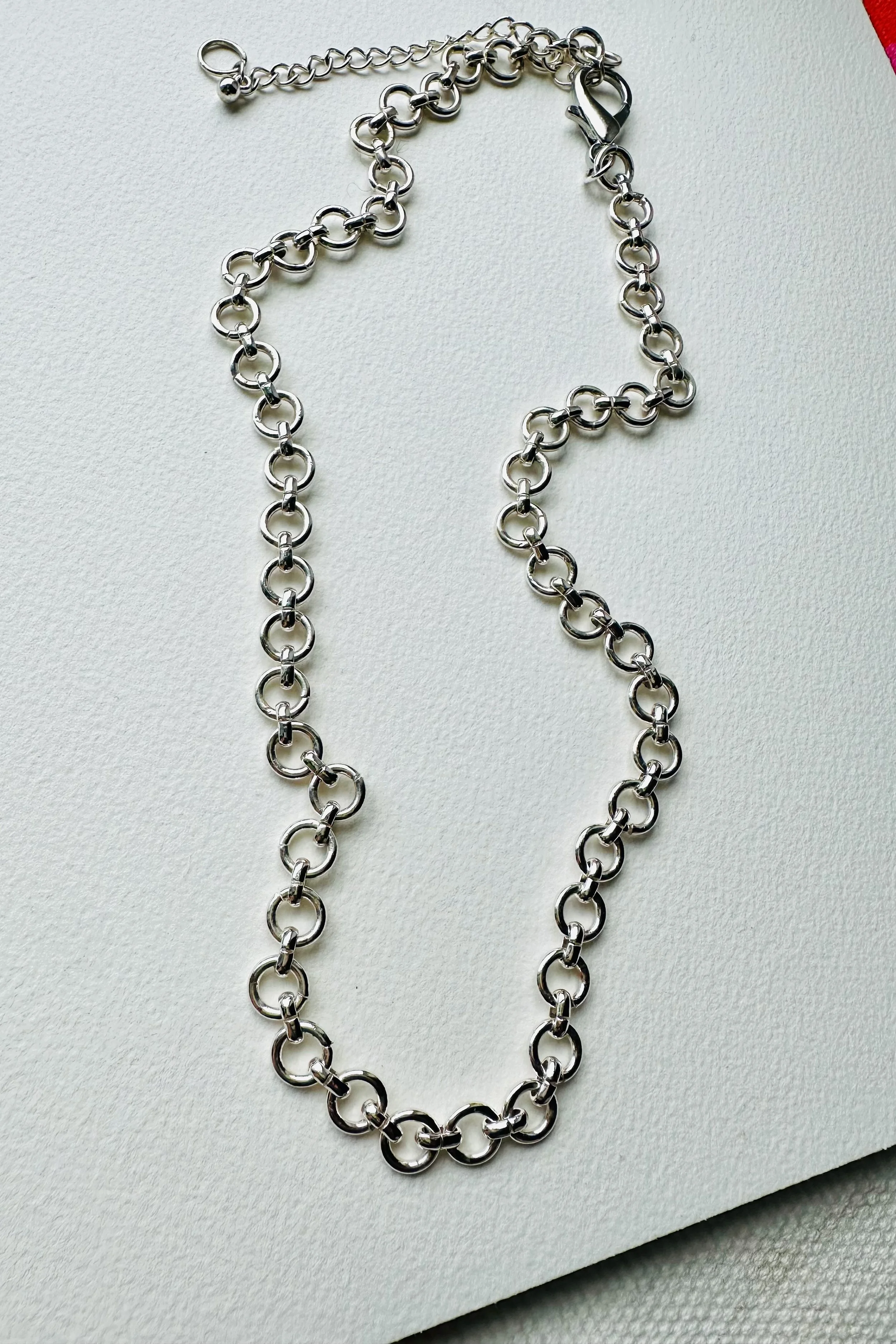 silver circle chain