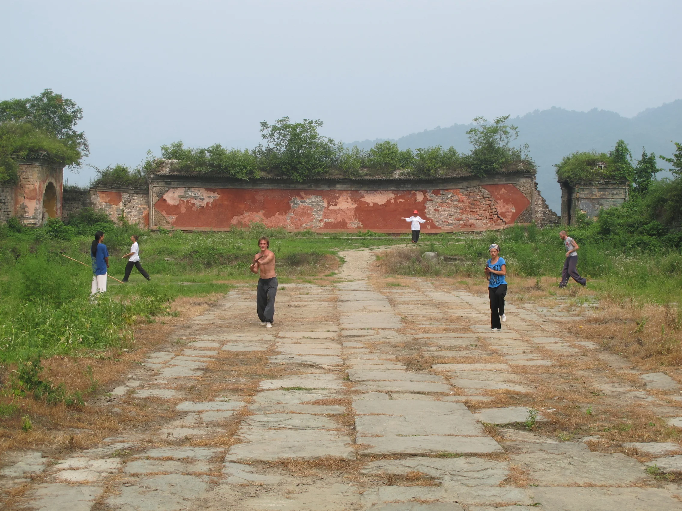 Practice in the temple