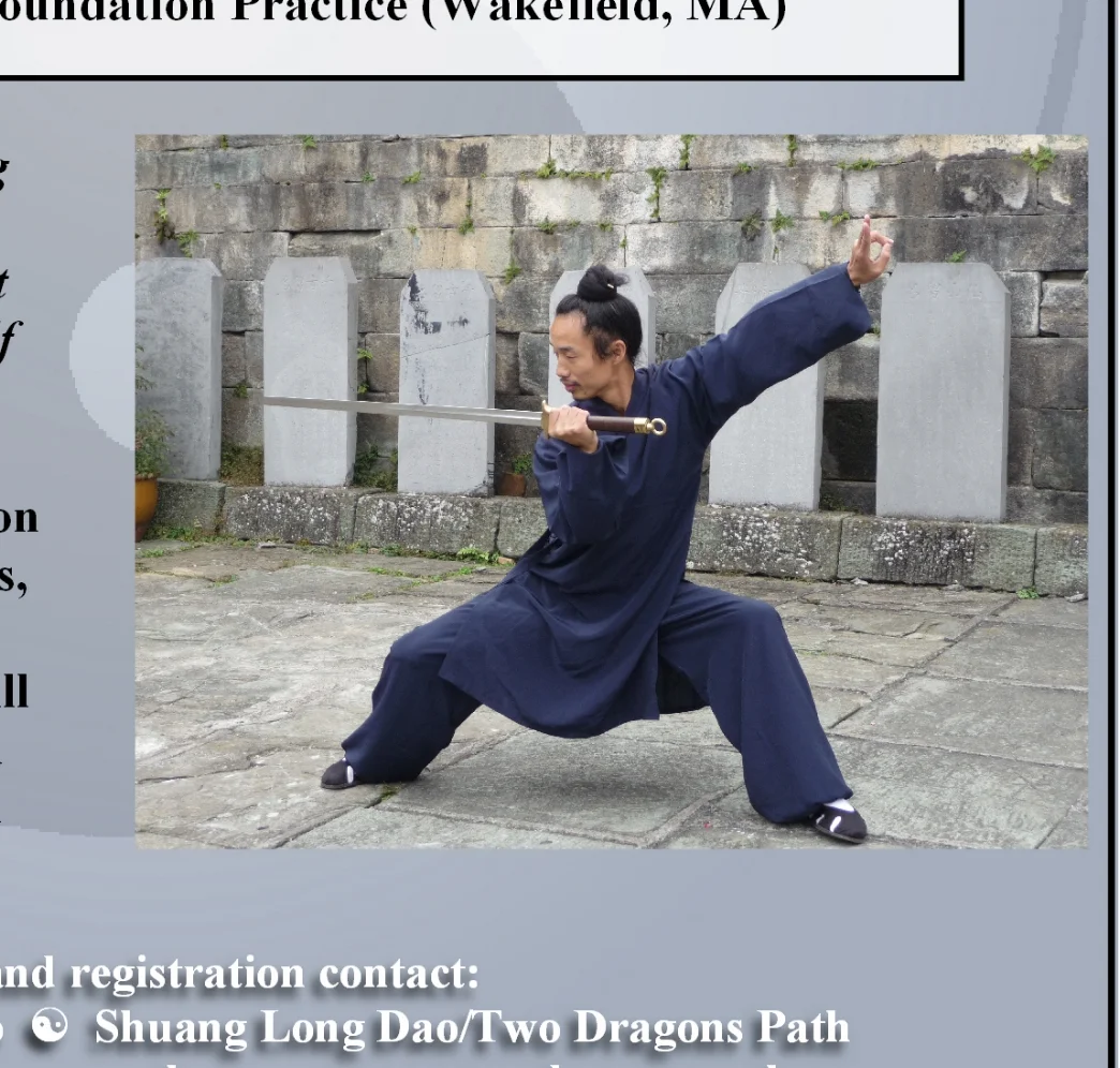 Foundation Practice for Wudang Sword & TaijiQuan, Boston, April 24 to 26, 2018