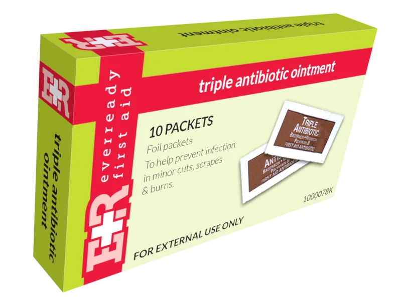 Triple Antibiotic Ointment Packets, In Kit Unit Box, 10'S — Ever Ready
