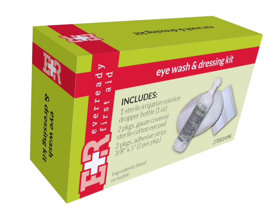 Eye Care Kit w/ Eye Wash, In Kit Unit Box — Ever Ready First Aid