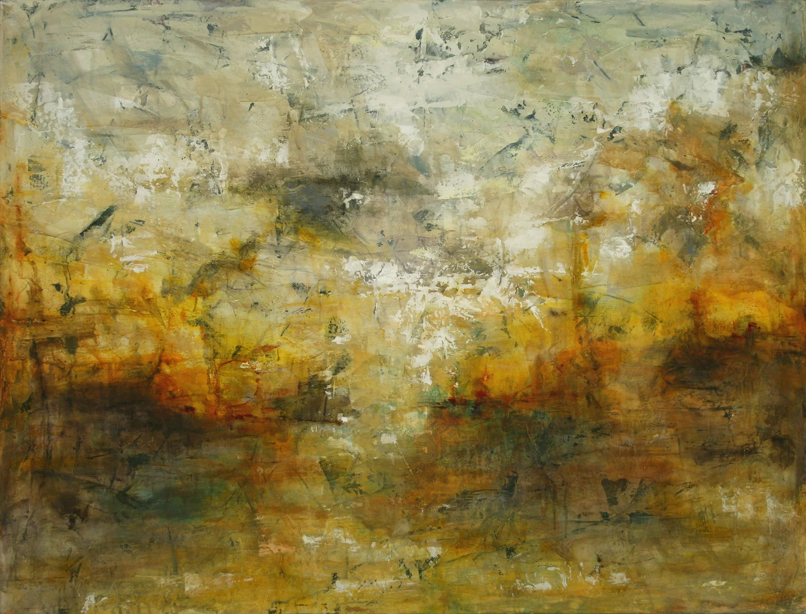 Morning After the Battle Oil and Acrylic on Canvas 42"x32", 2011 Private collection