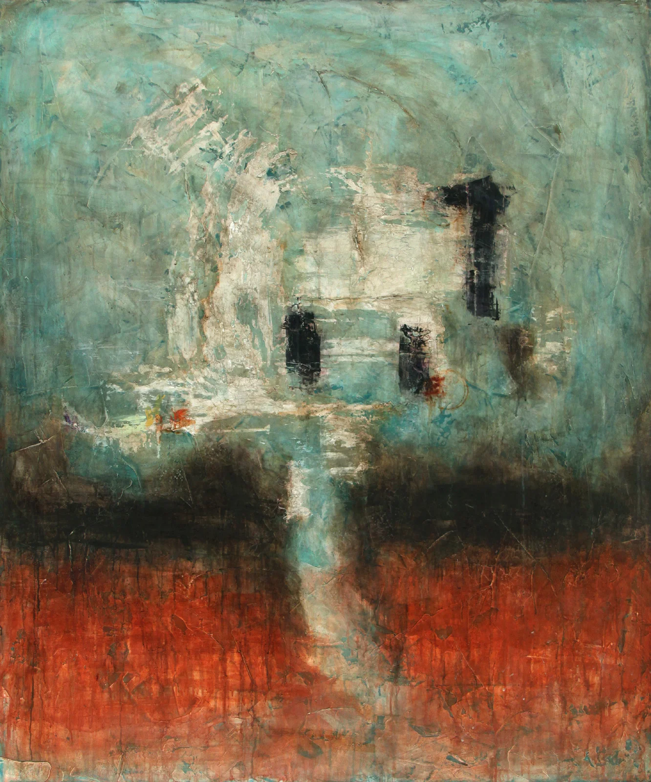 Humble Origins 40"x48", 2009 Oil and Acrylics on Canvas Private Collection