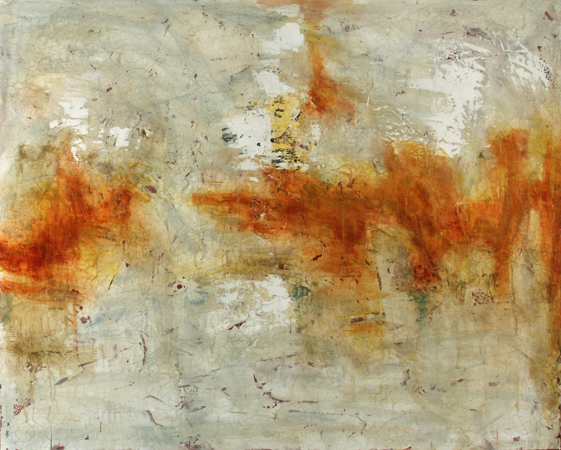 Drifting Deeper Into the Sun 40"x50", 2009 Oil and Acrylics on Canvas