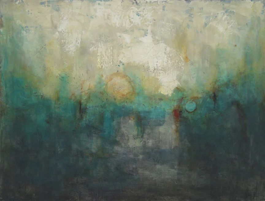 Ocean View 52"x44", 2009 Oil and Acrylics on Canvas Private collection