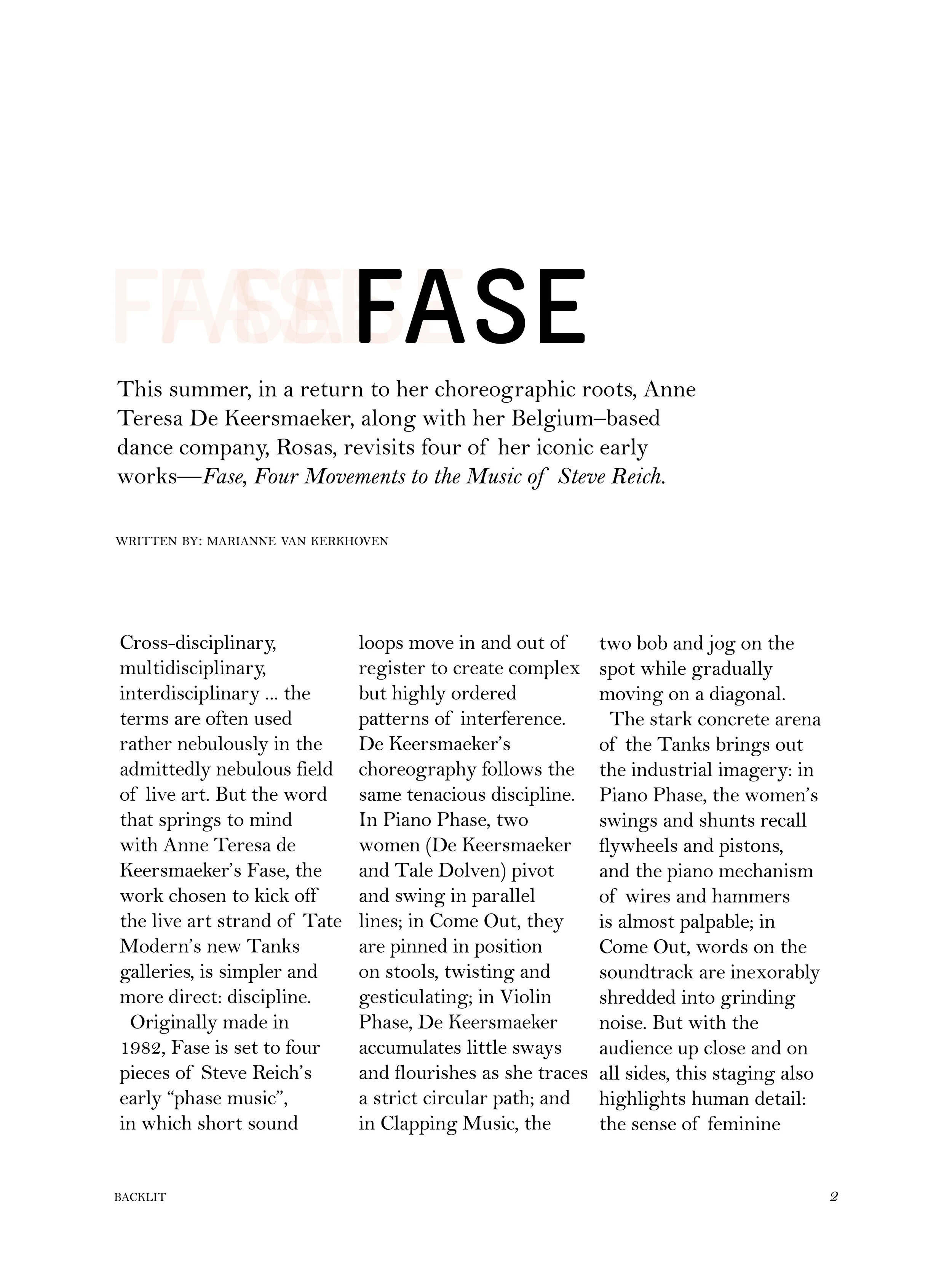 iPad Publication: Featured Article