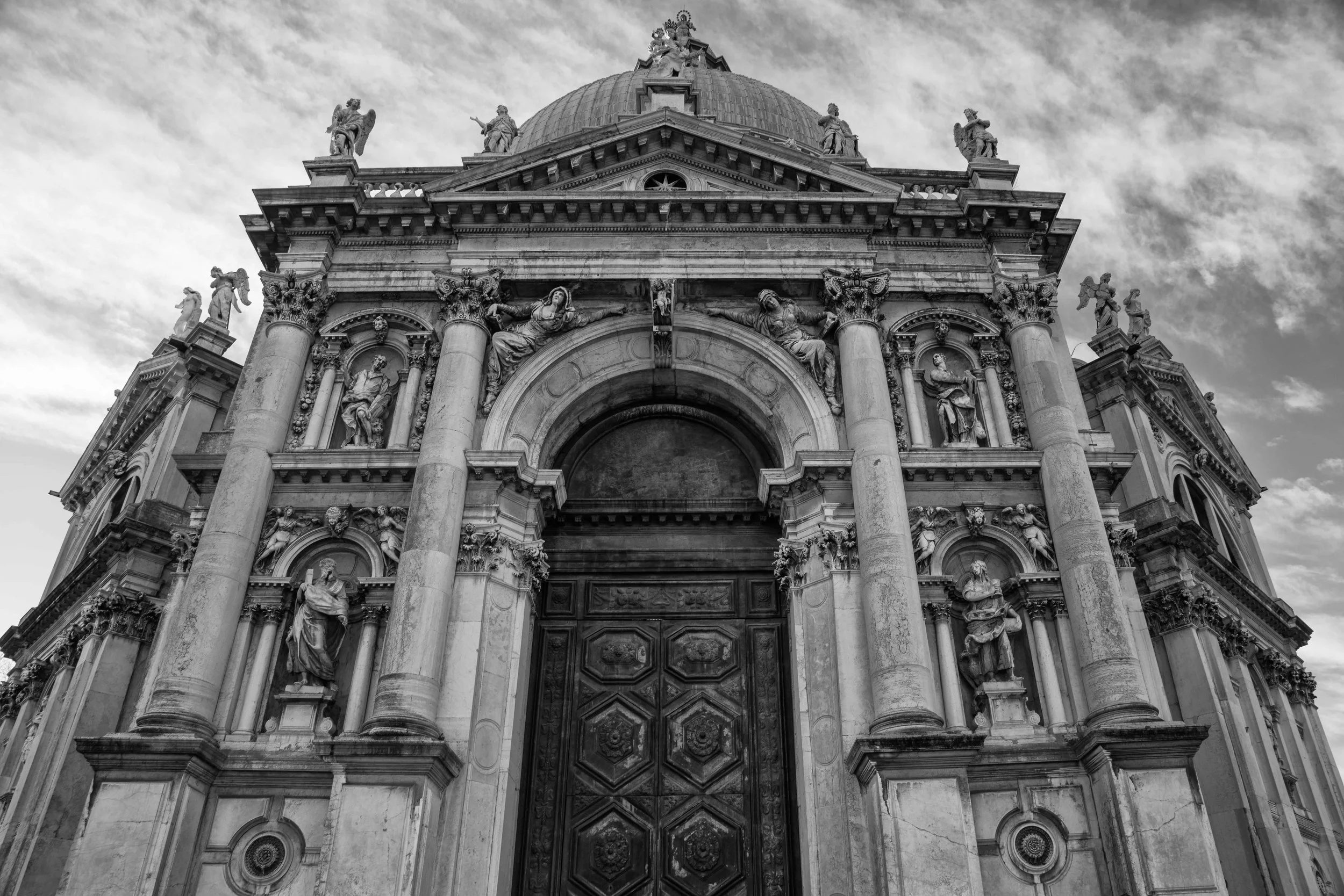 Facade, Santa Maria della Salute, Venice Italy