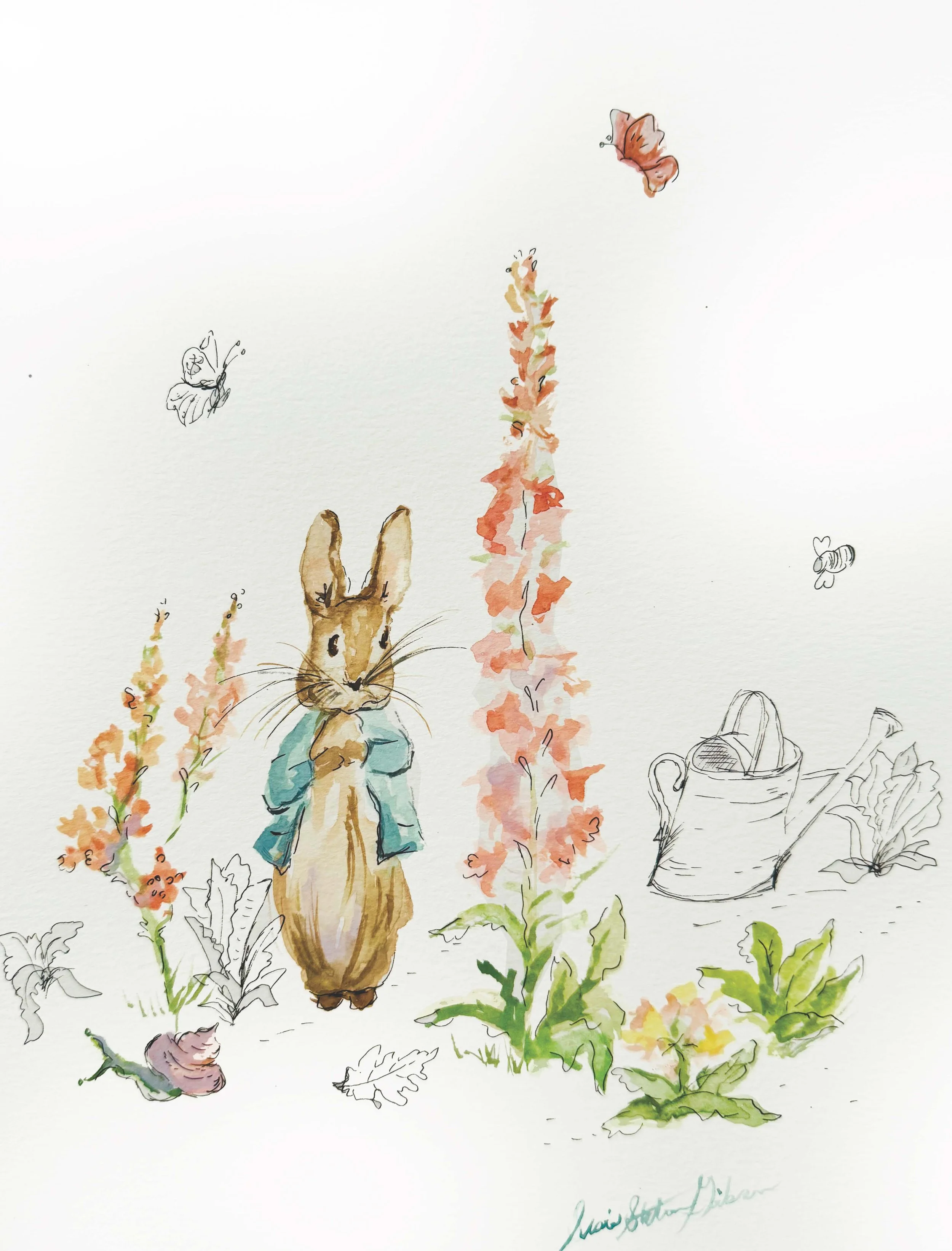 Peter Rabbit Watercolor print