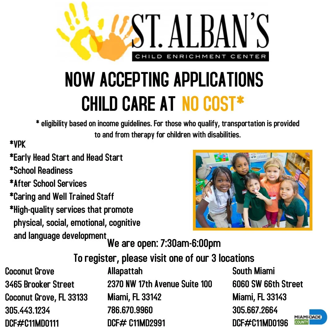Head Start Enrollment — St. Alban's Child Enrichment Center