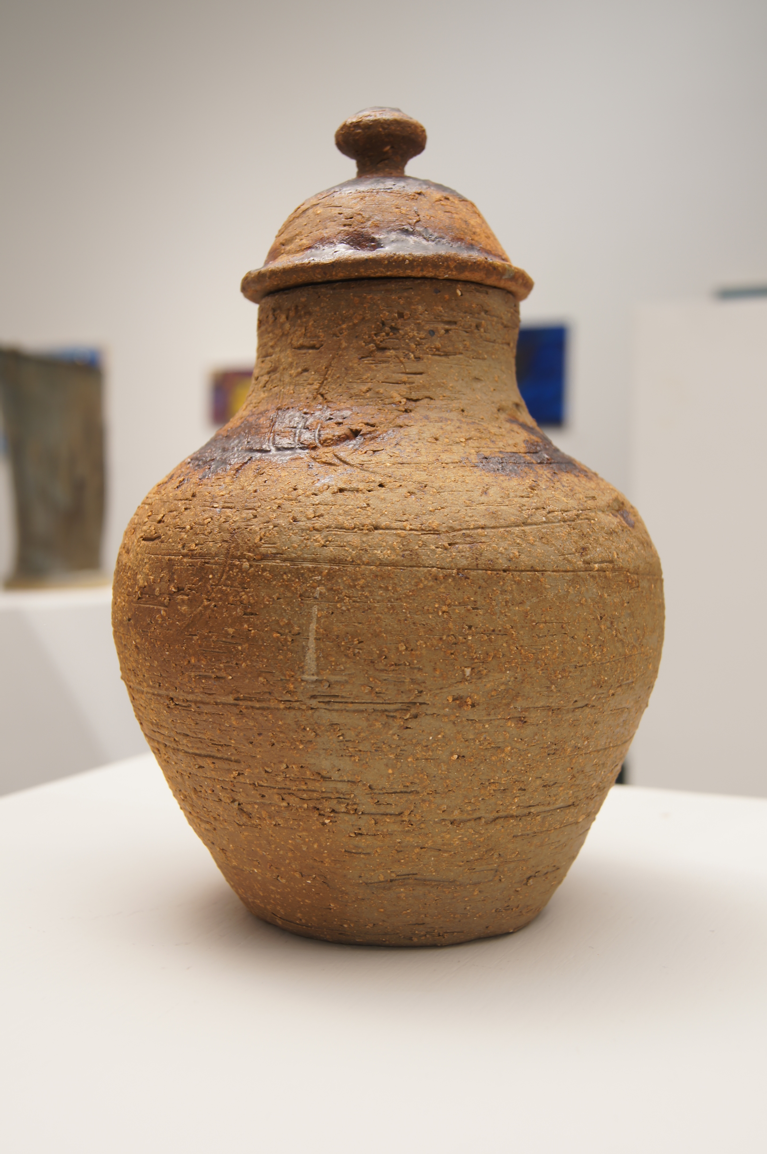 Ginger Jar No. 1, stoneware, 10"x5 1/2"