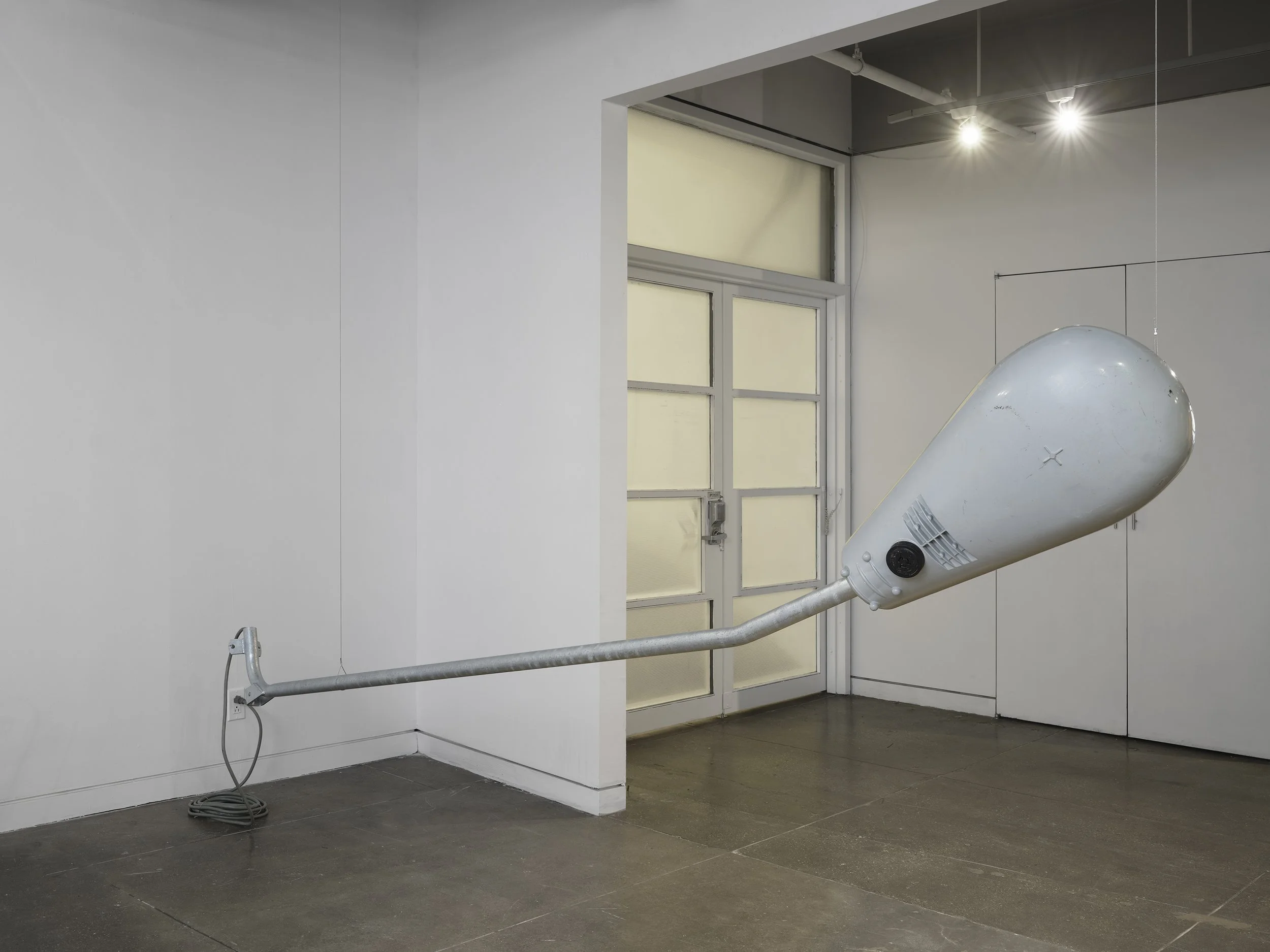 "Roadlight", 2026,
Decommissioned American Electric Lighting
high-pressure sodium street light fixture, sound, 18” x 200”