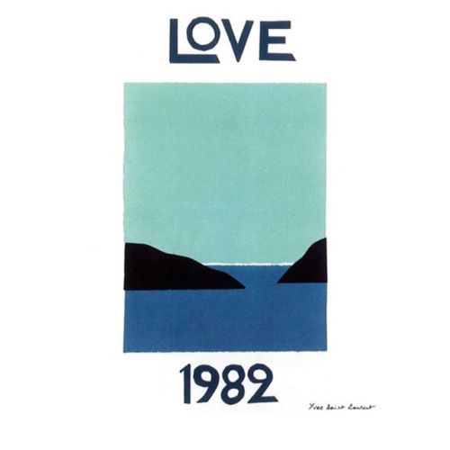 Yves Saint Laurent block print