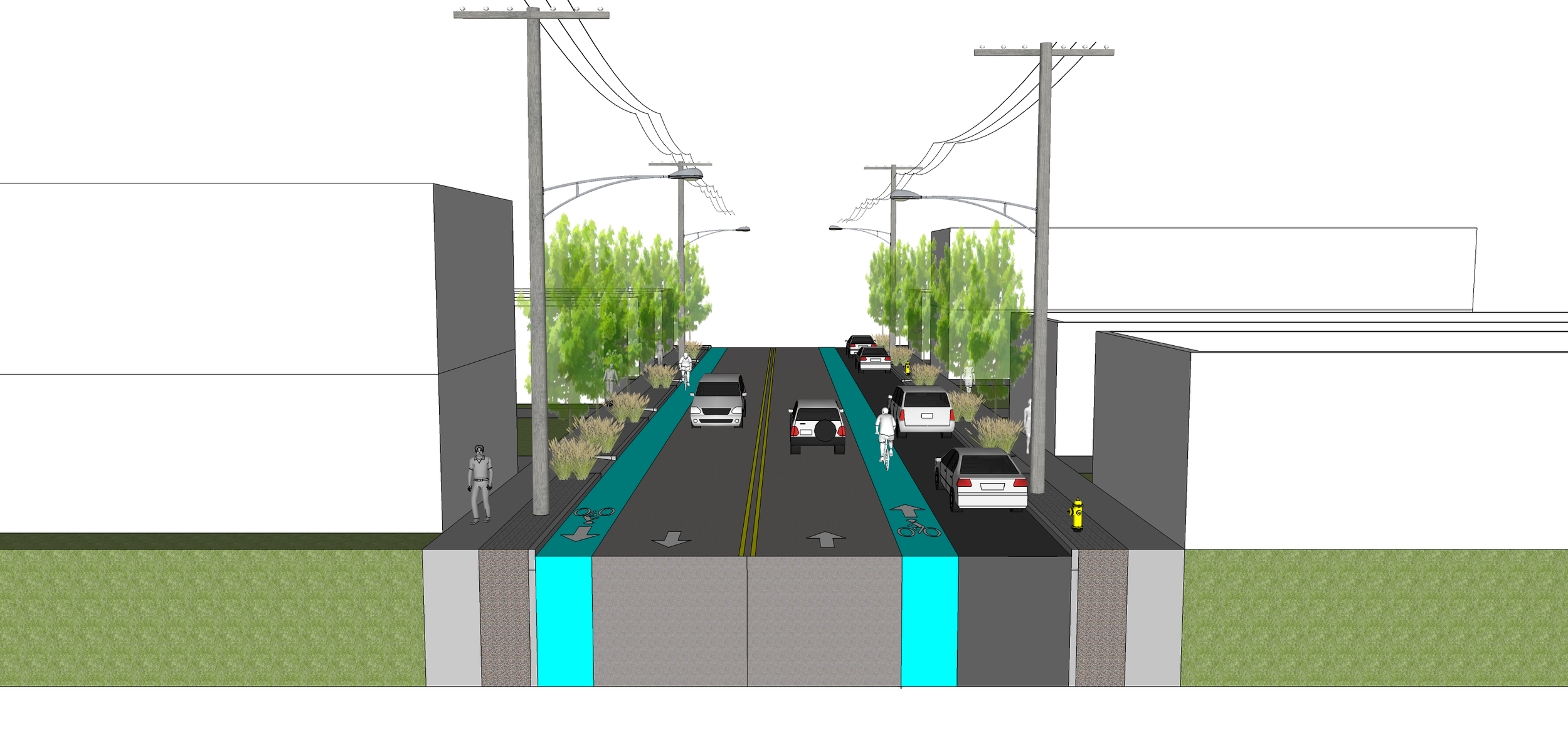 Buckeye Street Sections - Option A - On-Street Parking.png