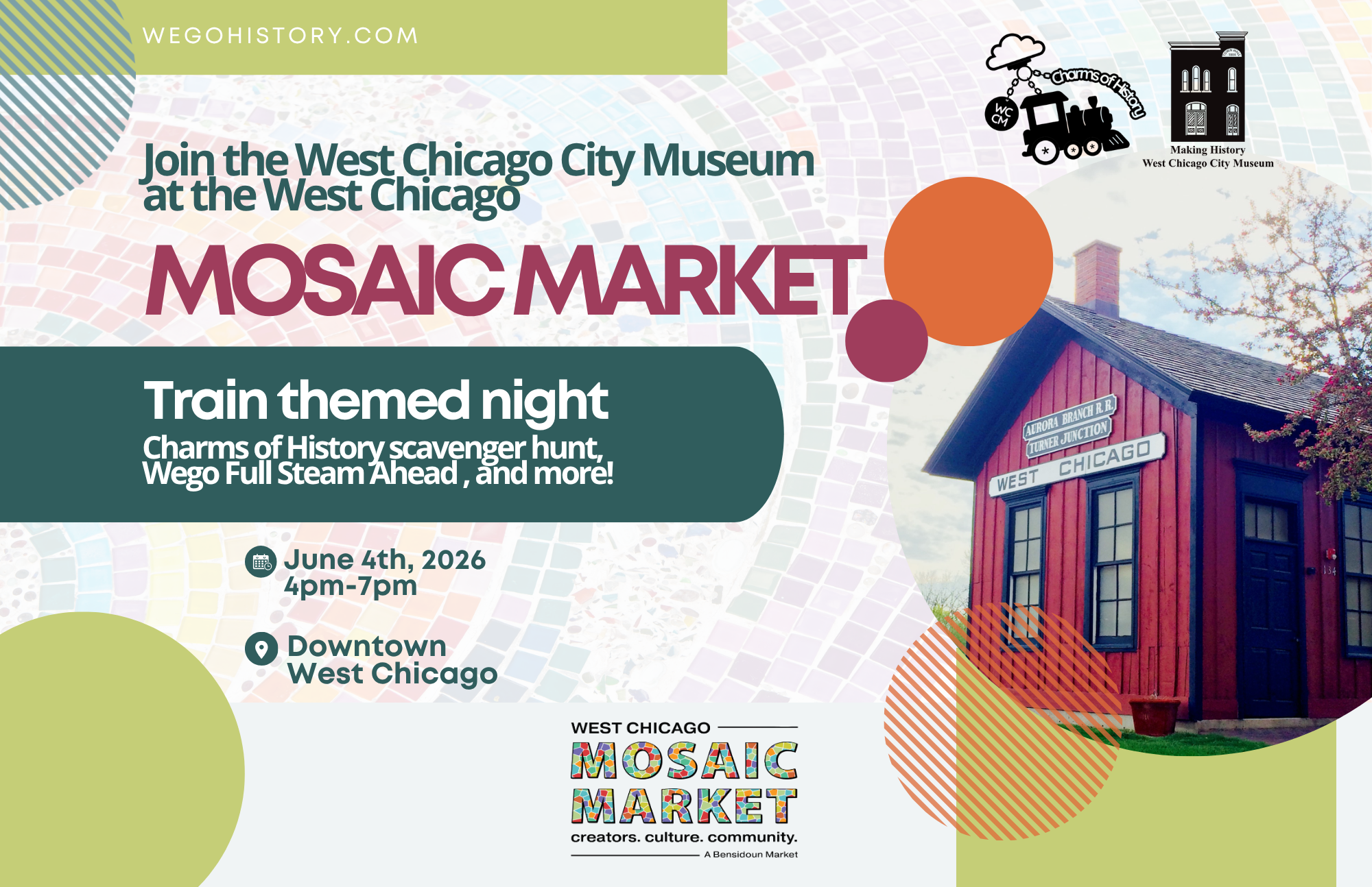 Mosaic Market Train Night