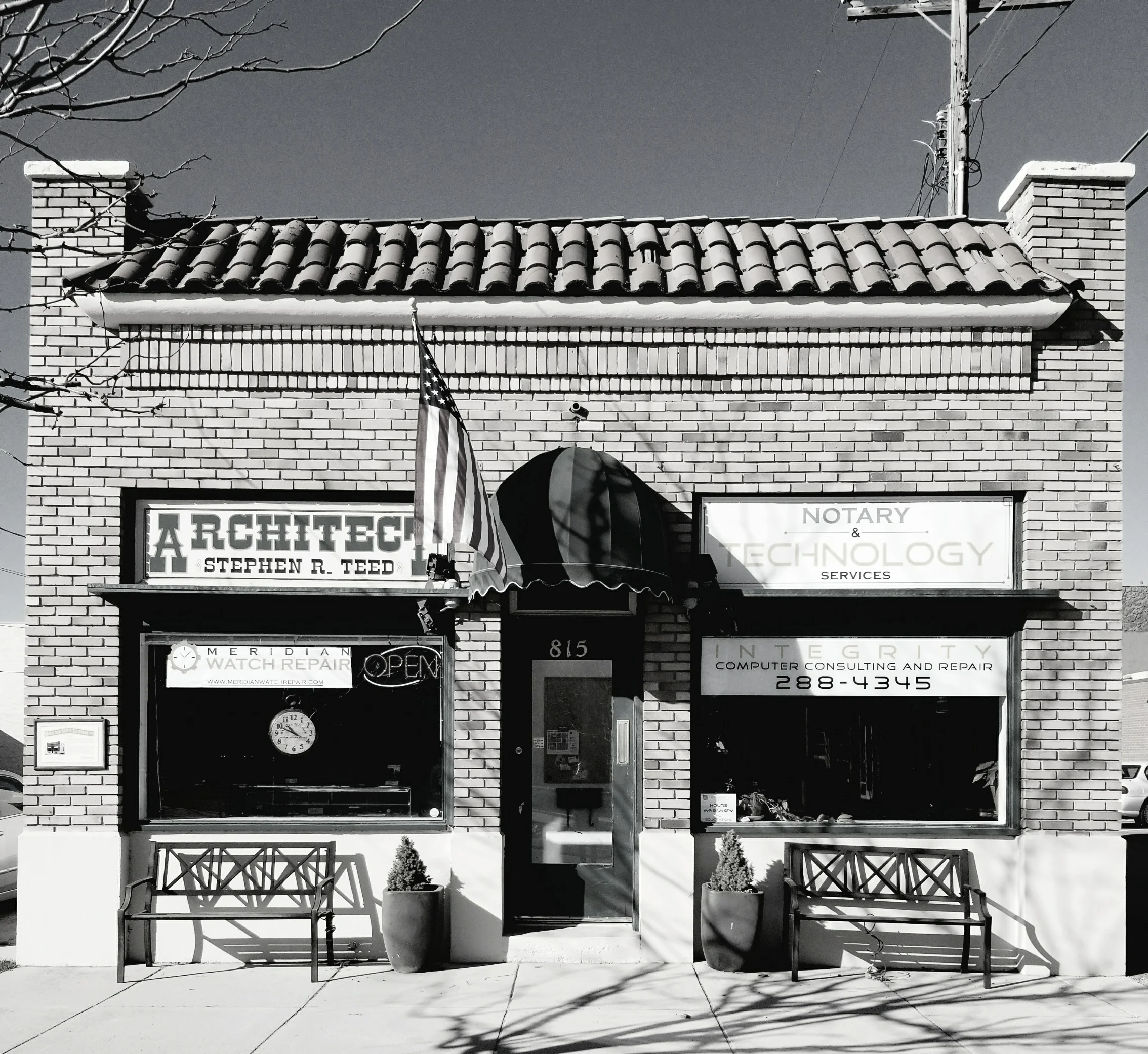  We are conveniently located on Main Street in Historic Downtown Meridian.