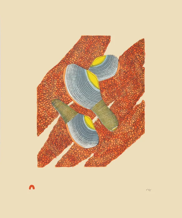 Siassie Kenneally CLAMS AND ROE Lithograph 2014 46 x 38.5 cm $350.00 CDN Released in the 2014 collection Dorset ID#: 14-36