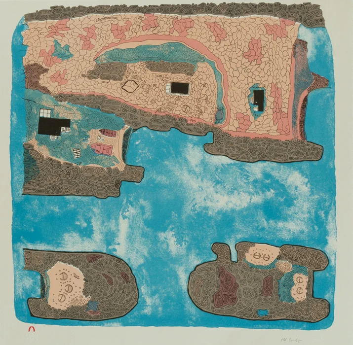 Siassie Kenneally SATIRITTUQ Lithograph 2007 56.5 x 57.2 cm $500.00 CDN Released in the 2013 collection Dorset ID#: 13-29