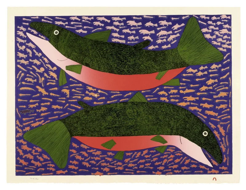 Meelia Kelly BOUNTIFUL SEA Lithograph 2006 53.7 x 71.4 cm $600.00 CDN Released in the 2006 collection Dorset ID#: 06-15