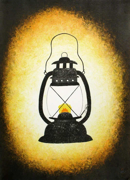 Mary Pudlat LANTERN Lithograph 1994 76.8 x 57.6 cm $300.00 CDN Released in the 1994 collection Dorset ID#: 94-23