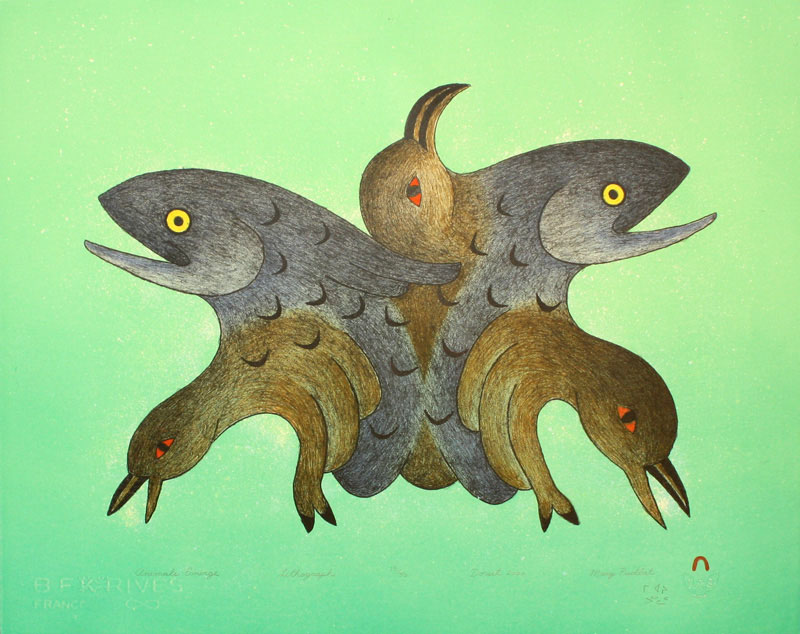 Mary Pudlat ANIMALS EMERGE Lithograph 2000 40.7 x 50.7 cm $400.00 CDN Released in the 2000 Spring collection Dorset ID#: 2000-S09
