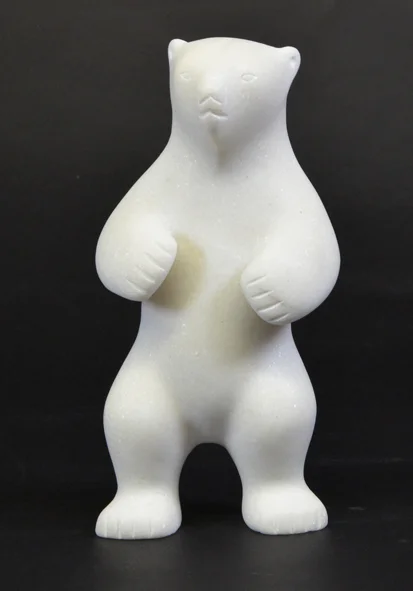 Taqialuk Nuna 8415M Standing Bear , 2019 marble H9” W4.5” D 4”