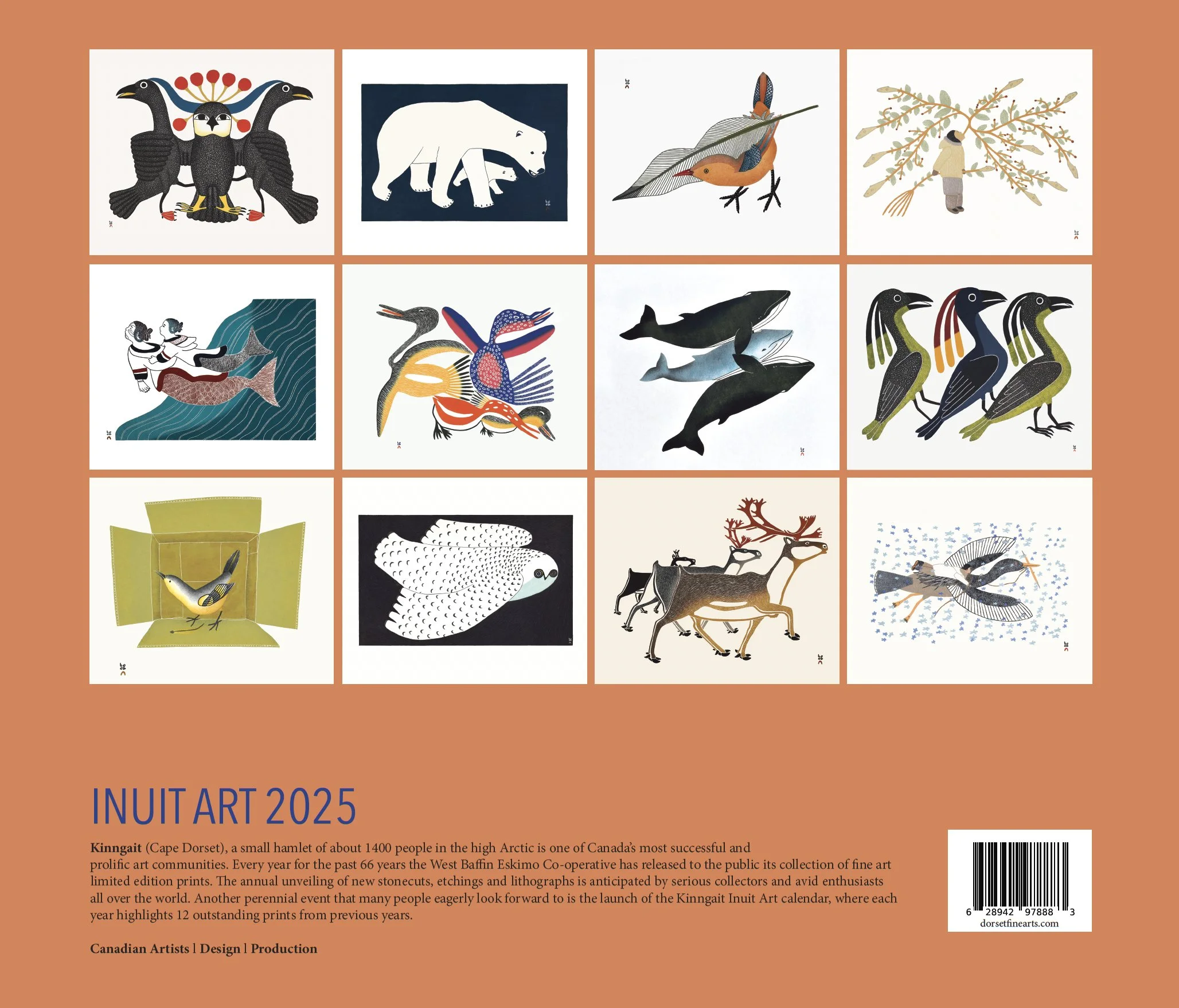 2025 CAPE DORSET ANNUAL INUIT ART CALENDAR — DORSET FINE ARTS 2025 CAPE DORSET ANNUAL INUIT ART CALENDAR — DORSET FINE ARTS