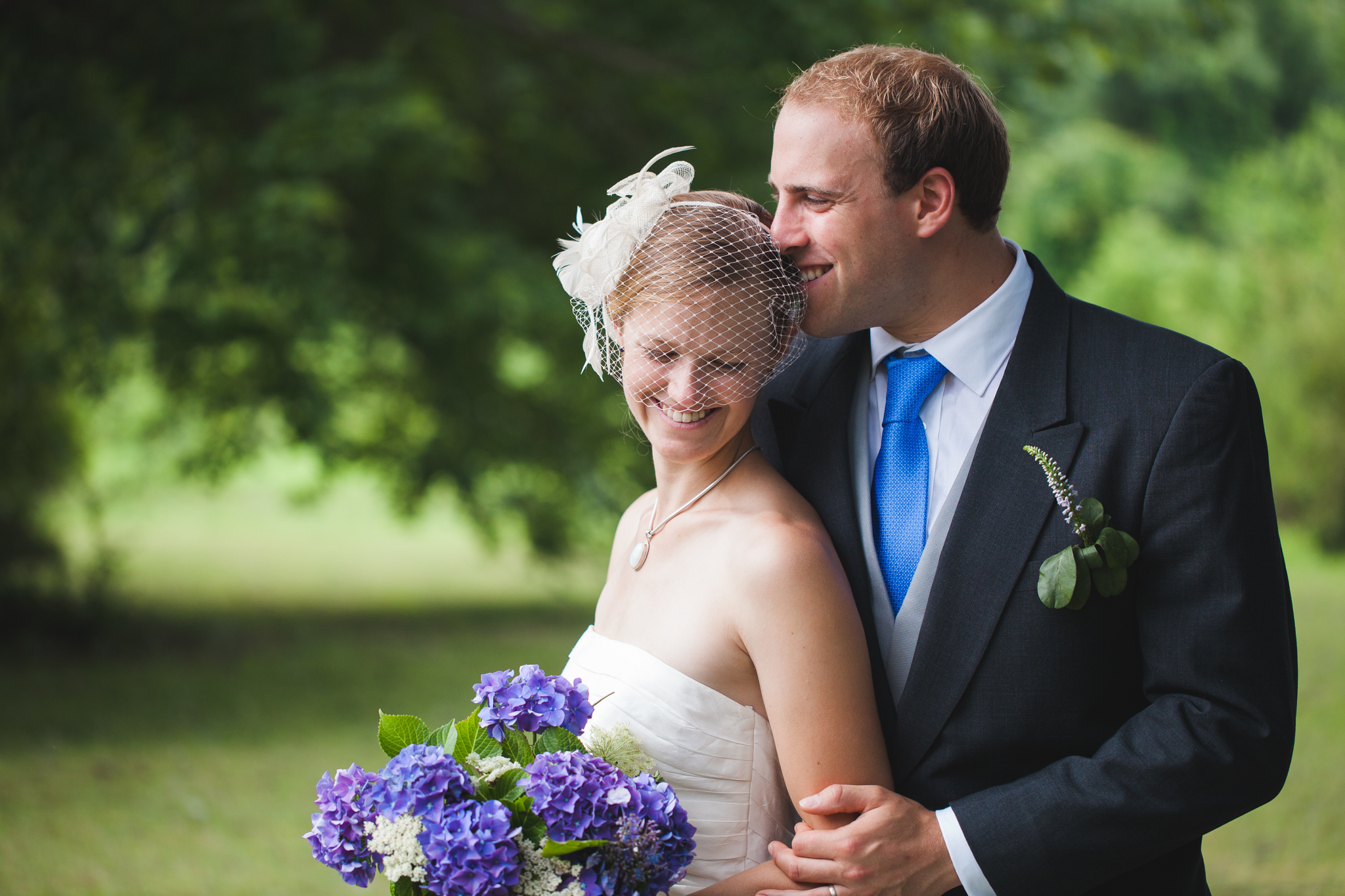 Bride and groom portrait in North Carolina