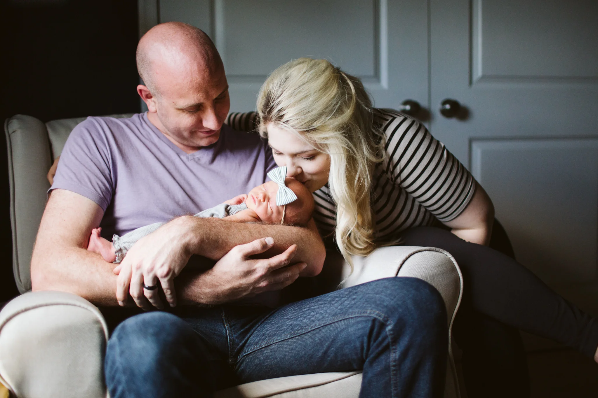 Newborn Family Lifestyle Session in Home