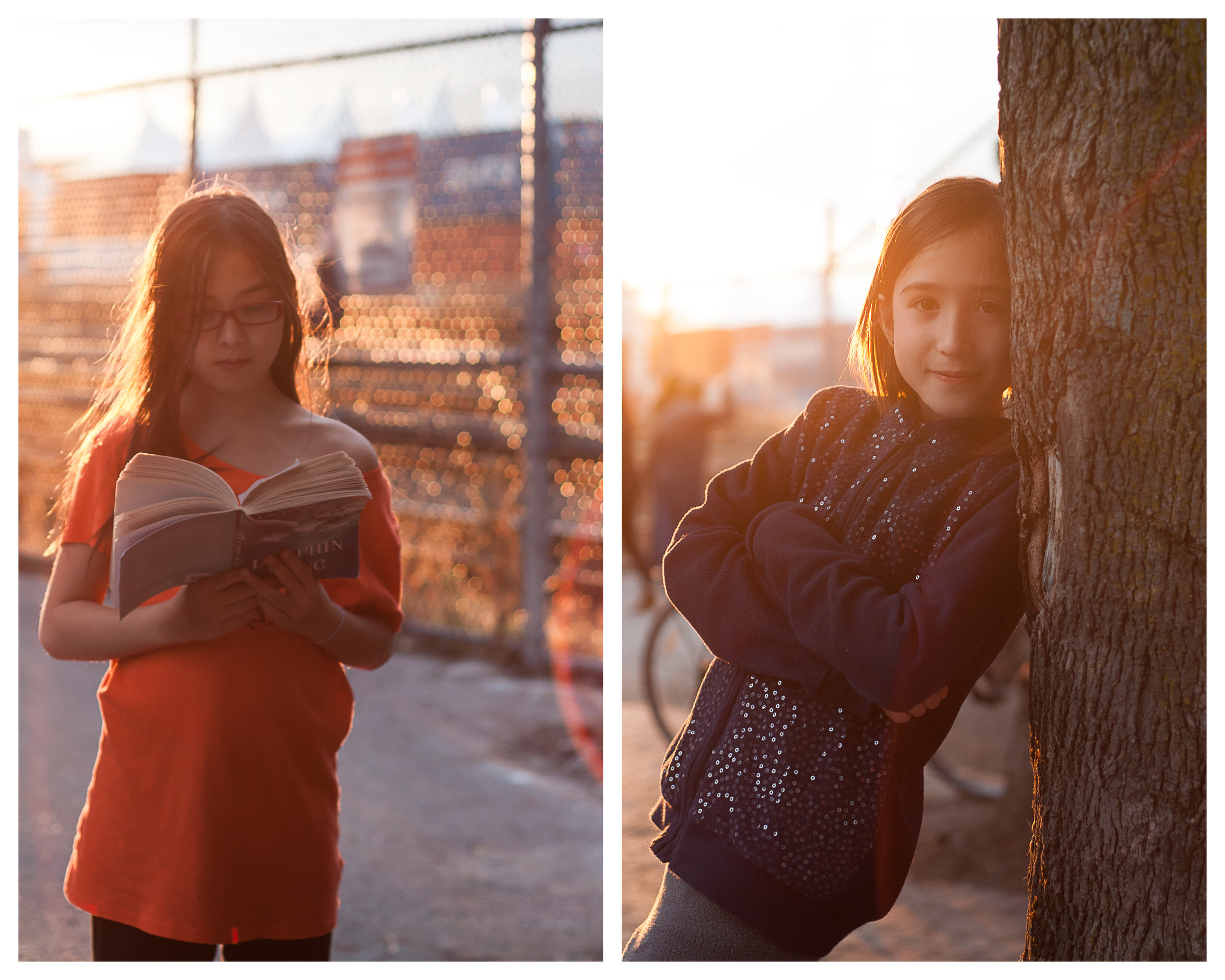 two interpretations of "pose for me"