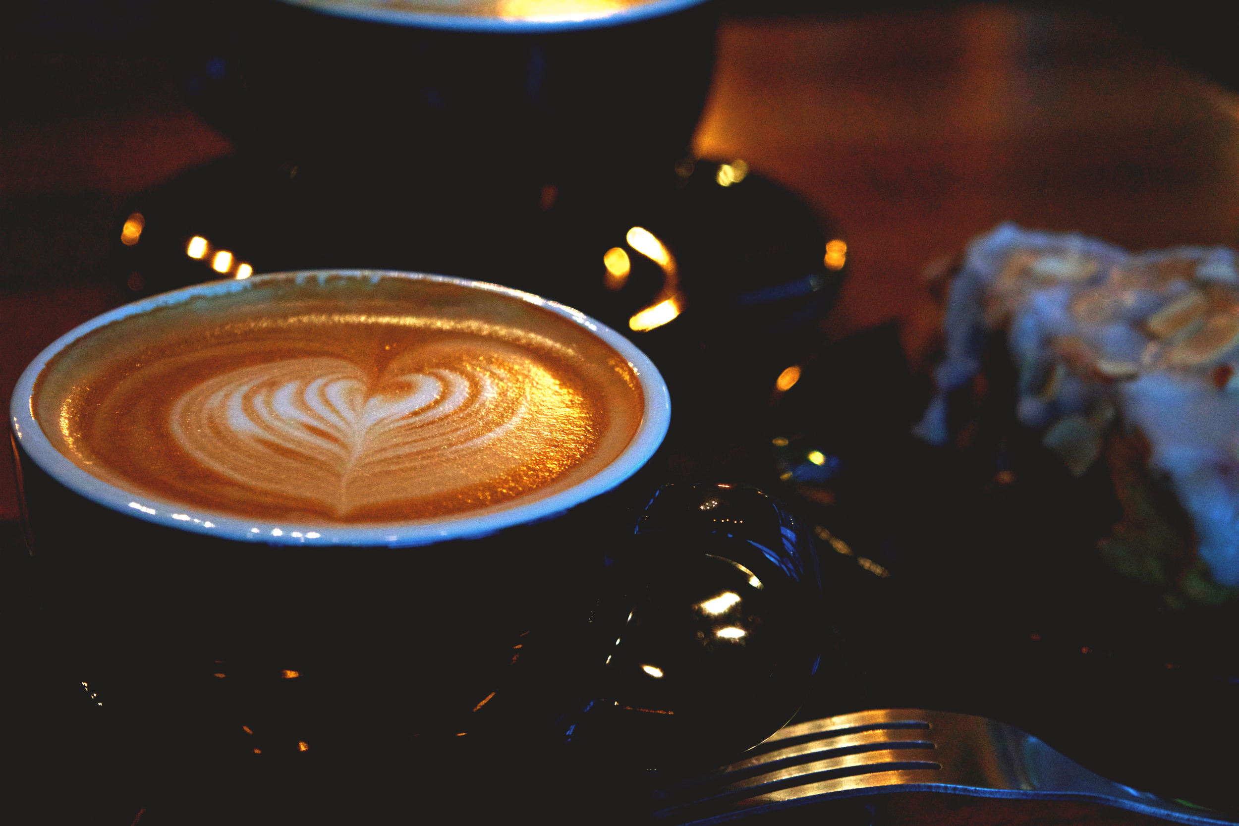 A nice latte at River Trail Coffee near Redmond Town Center.