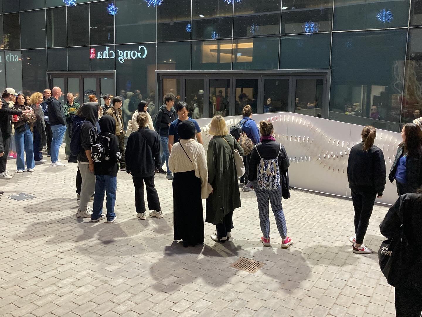 Wow! Thank you everyone who came out to #nuitblanche ! Amazing turnout, feedback, and conversations. If you missed it, the #flipbook remains at @bayside.village until 6 pm on Saturday, Oct 12th. (Via Velo space, 15 Merchant&rsquo;s Wharf beside Sherb