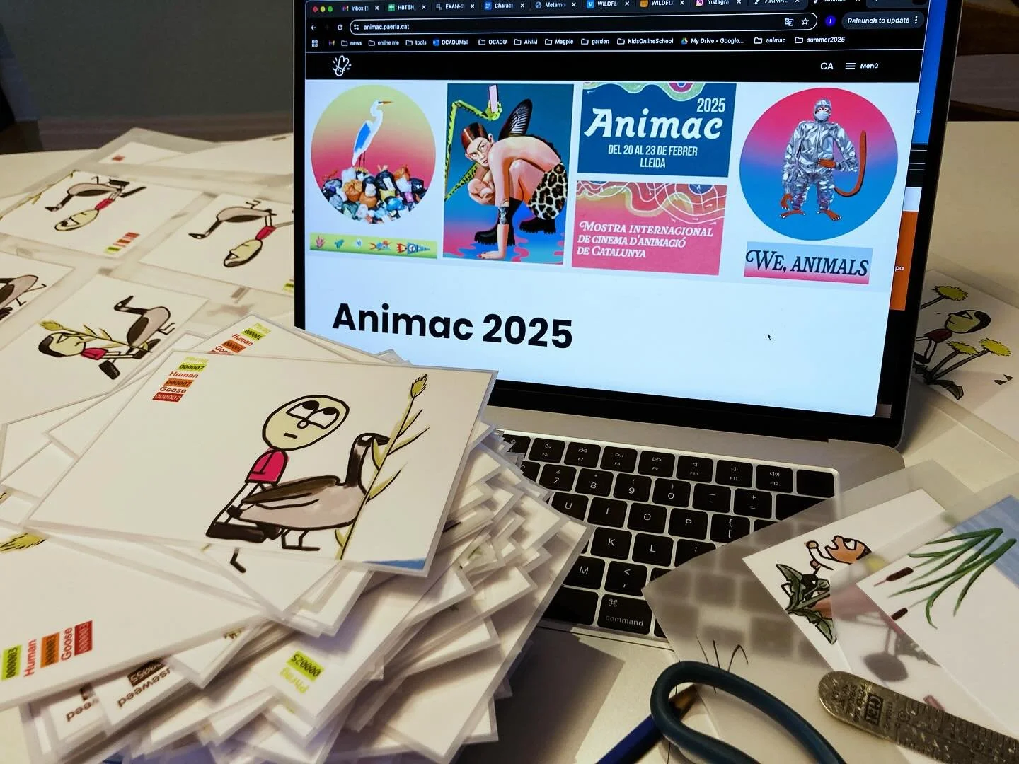 BIG NEWS!
I&rsquo;m going to Animac next month to present &ldquo;Humans Build The Biggest Nests&rdquo;, in flipbook and film form! 

The theme of Animac 2025 is &ldquo;we, animals&rdquo;, an idea that has inspired so much of my animated storytelling.