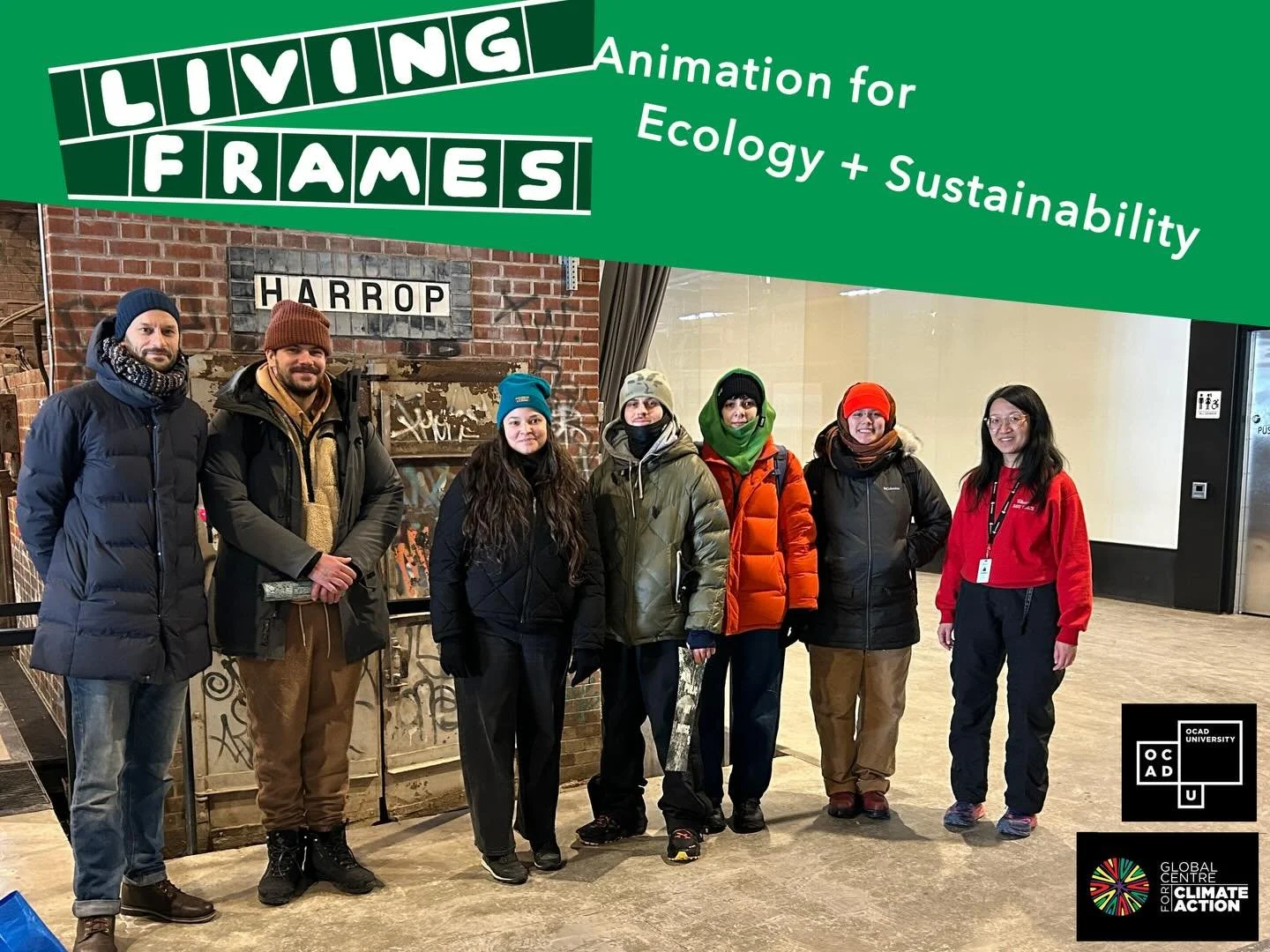 It was a cold and beautiful February day for our second &ldquo;Living Frames: Animation for Ecology and Sustainability&rdquo; workshop at the @evergreen_brick_works 🧱❄️

Too chilly for #outdooranimation , but plenty of exploration and discussion abo
