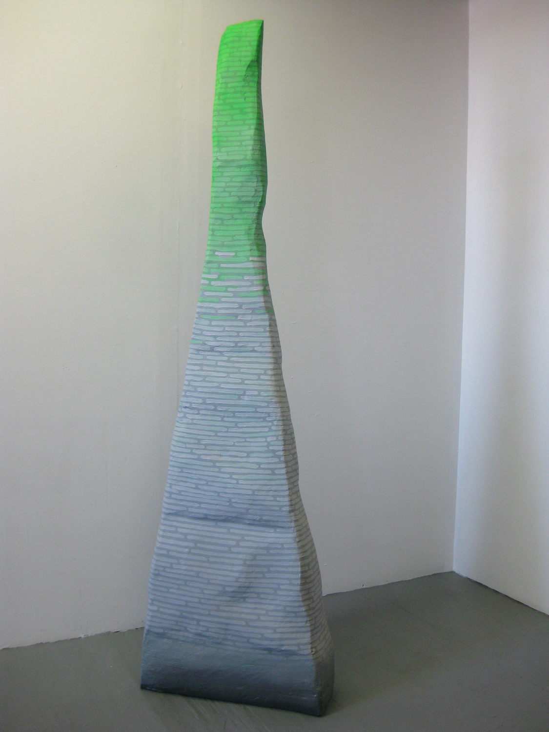  Marching On , 2012 Foam and paint 74" x 21.5" x 8.25"