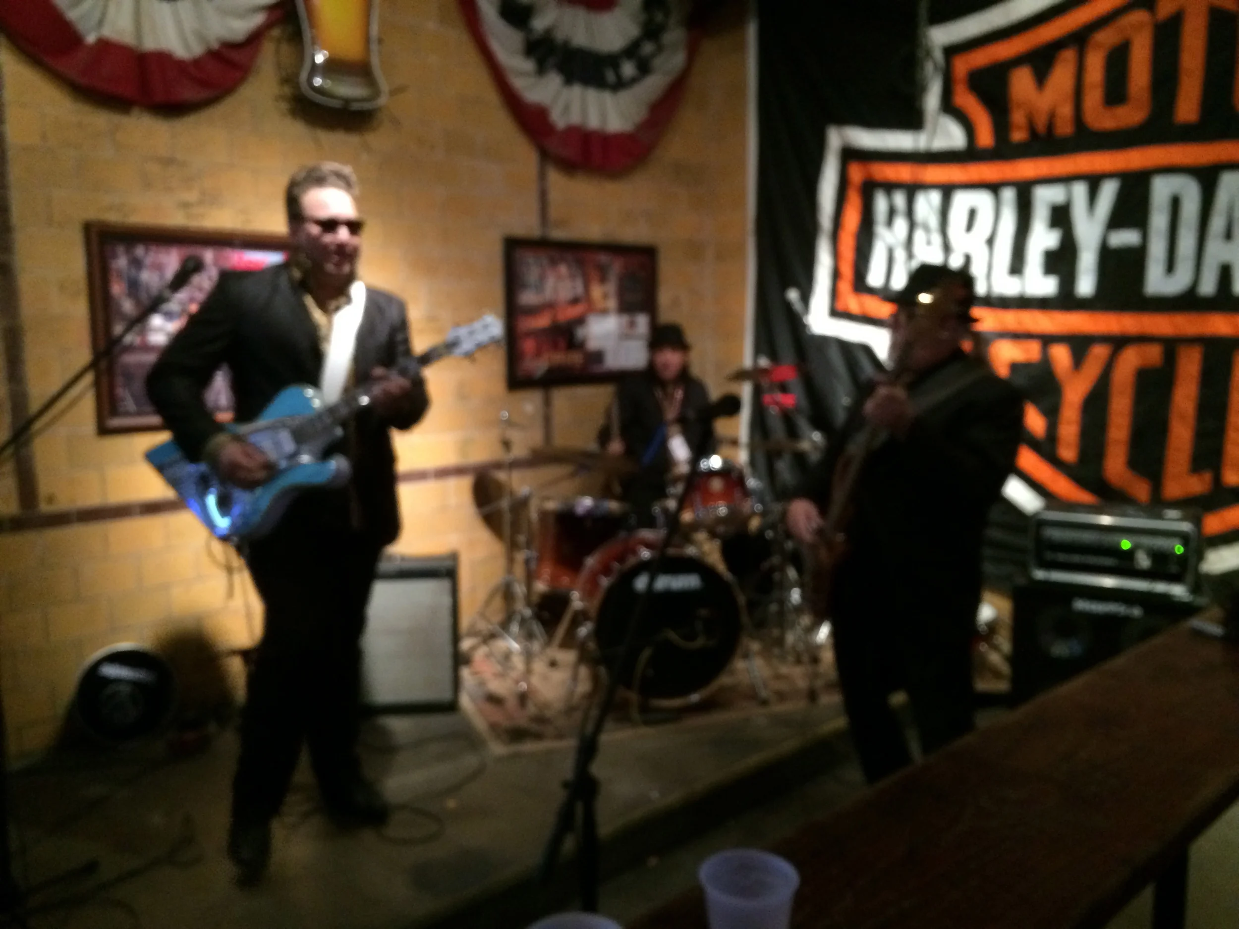The Pitbull of Blues Band performing in the quarterfinals at Coyote Ugly Saloon.