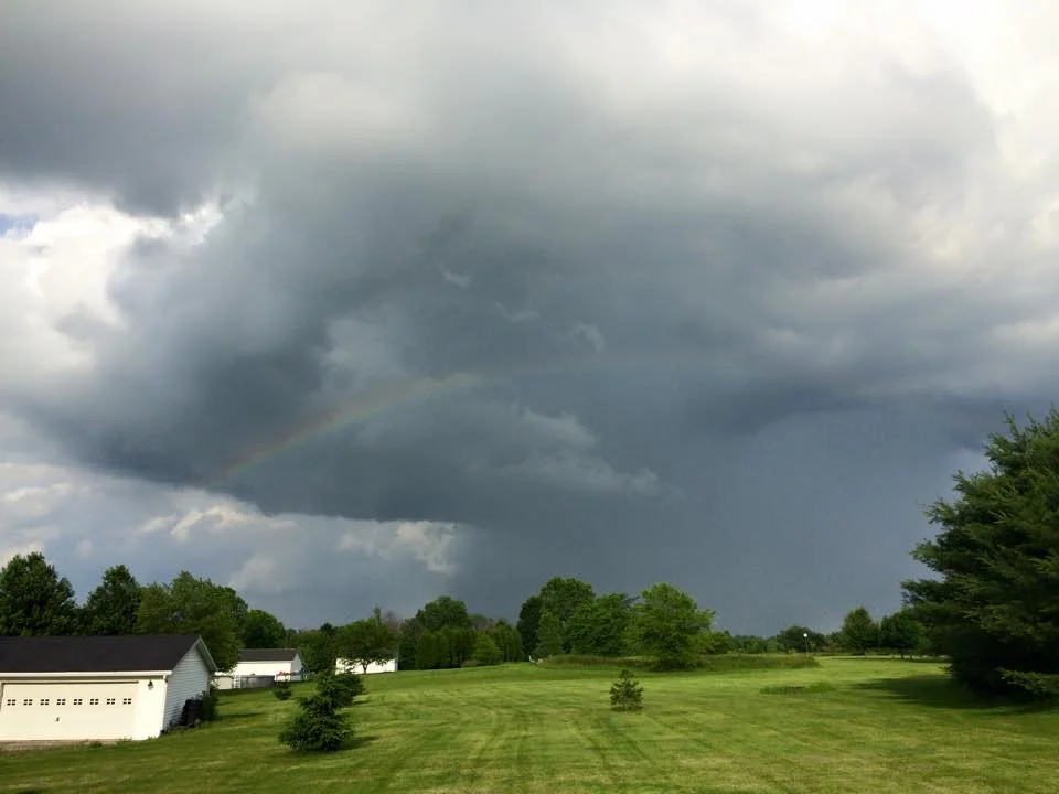 This is pretty much what the skies have looked like on this leg of the All Out Tour.