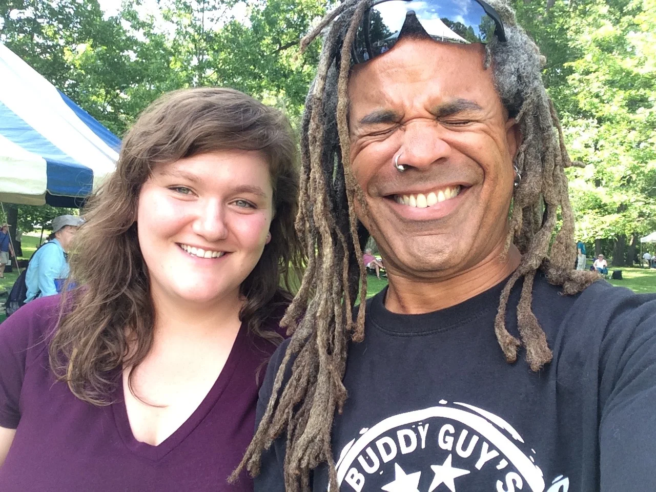 with Sarah Morgan. We might've been talking about the weather. Or not.