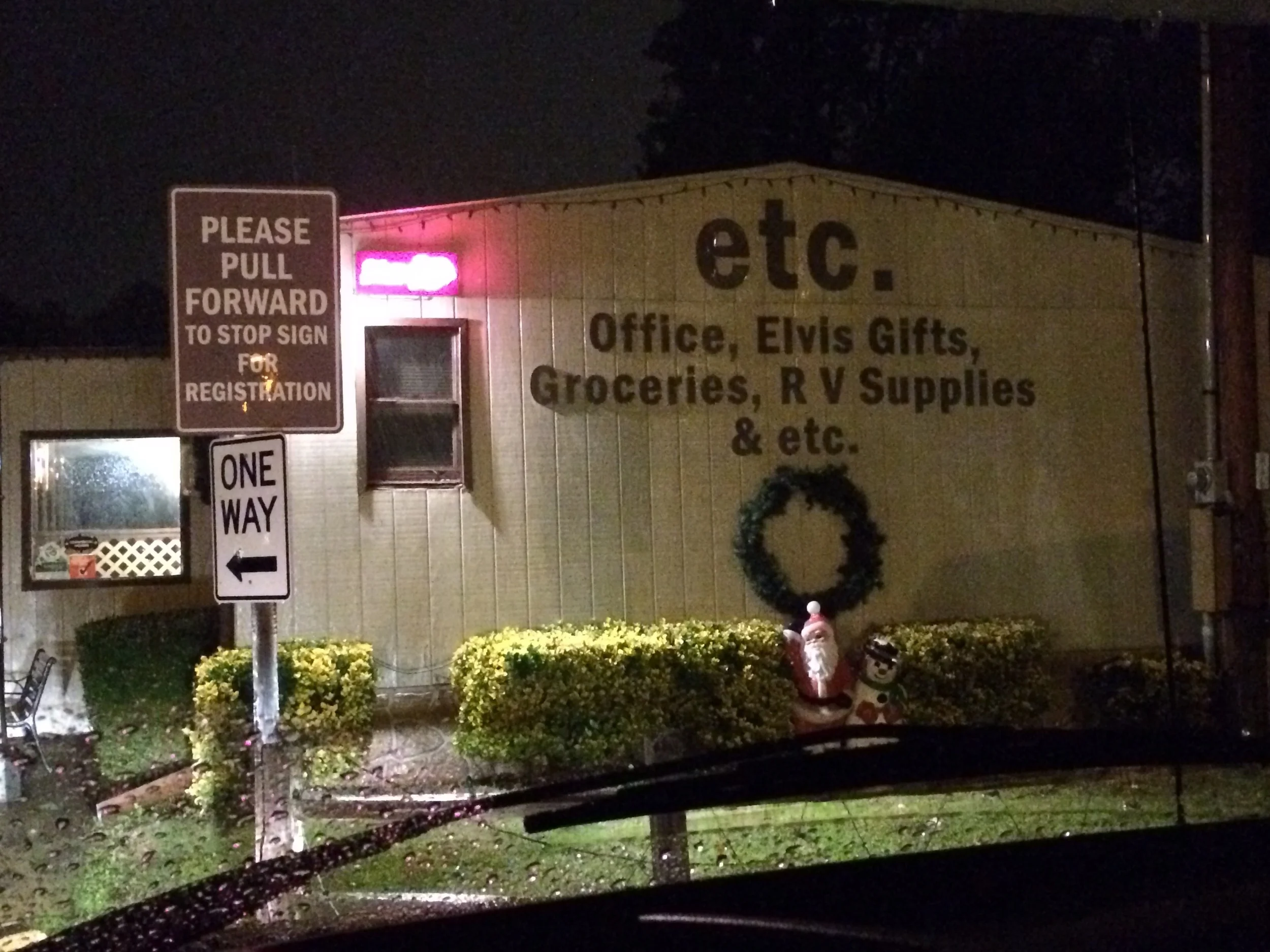 Can honestly say that I've never seen *this* as I arrived at a campground.