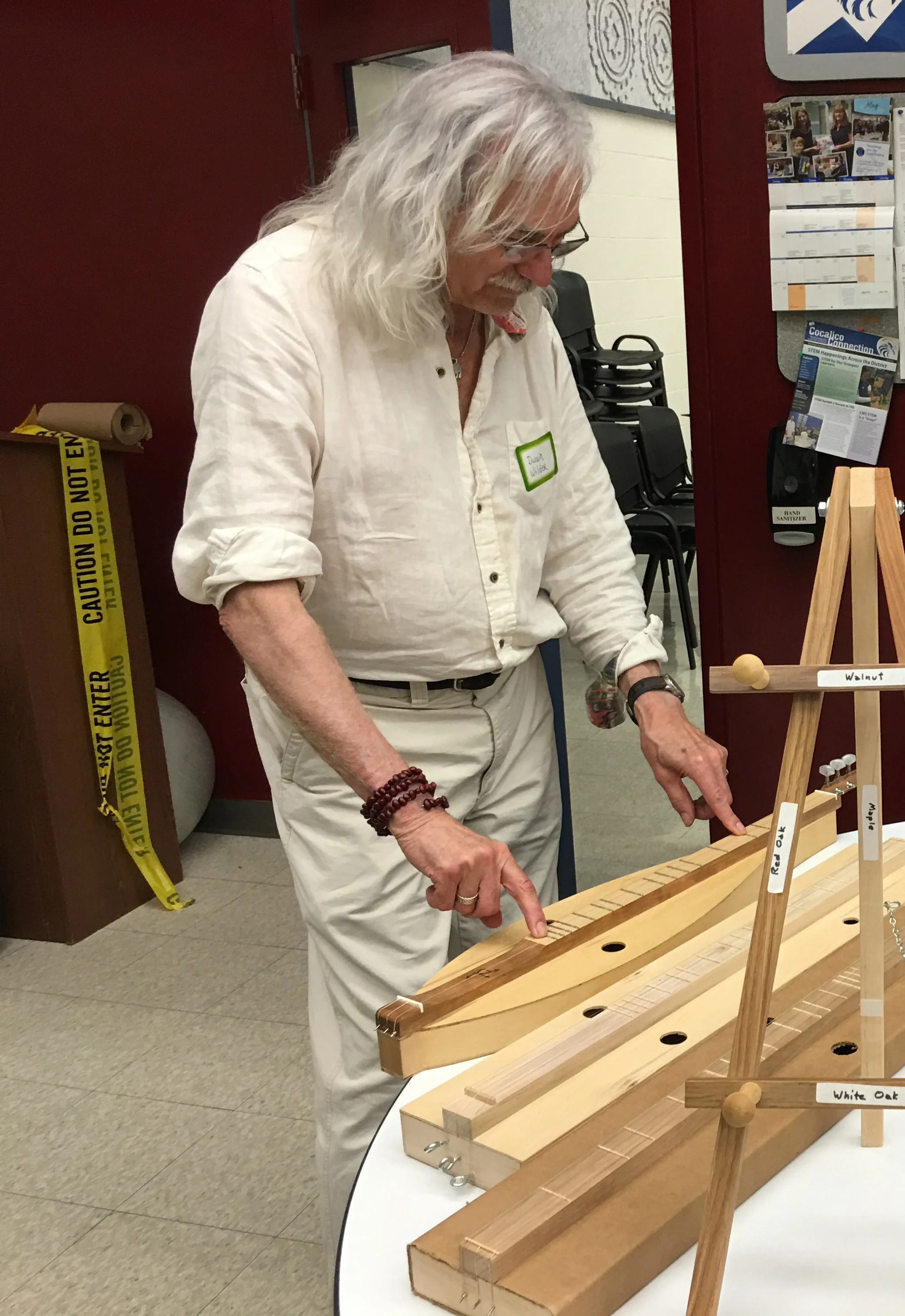 Dwain Wilder built the Bear Meadow Concert Grand MIDI dulcimer with which I recorded "All Songs Lead To The Gift Shop" in 2014.