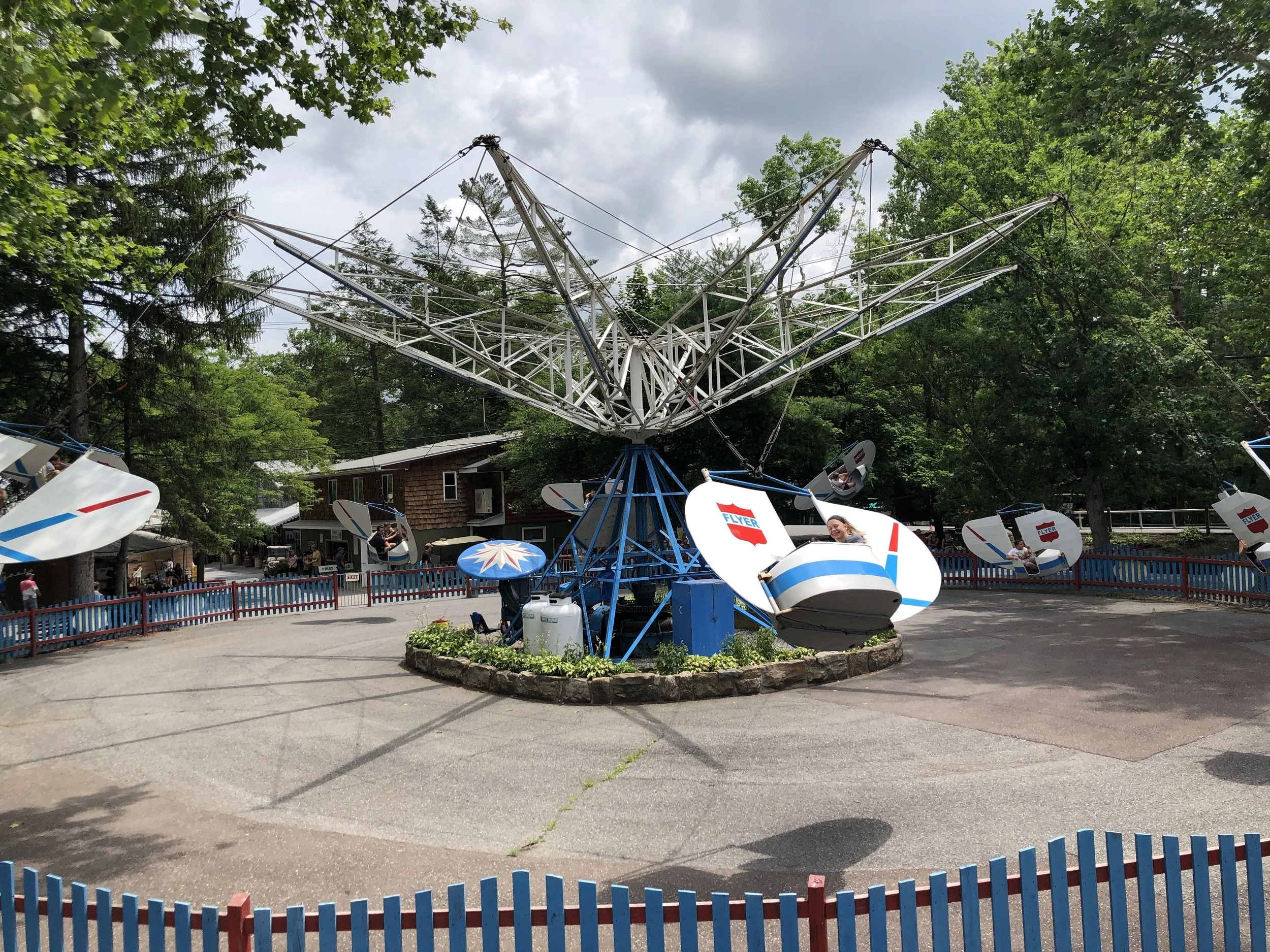 Flyer: one of the greatest, and last remaining, Flying Scooter rides in operation.