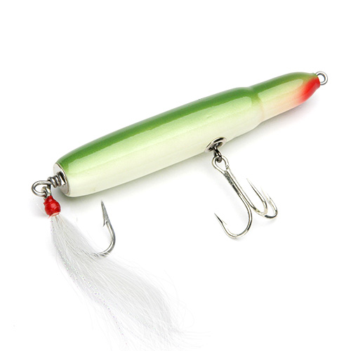 fishing a floating needle fish lure Charter Grade Stubby Needle: 5" 2oz CG Amber Jughead Shaker 4.5 Nano Needlefish Lemire's Plugworks Senior Needlefish Pissed