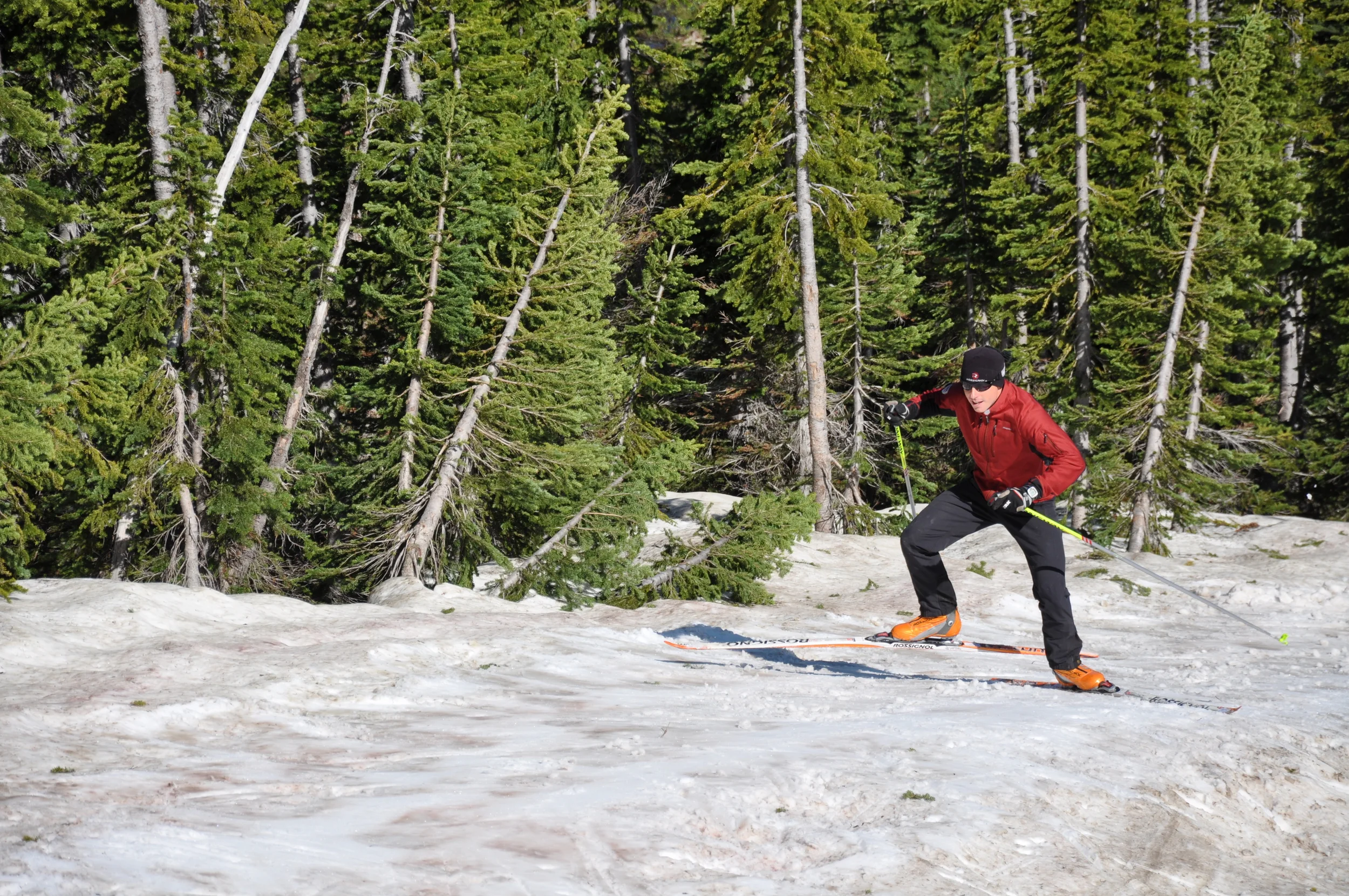 Skate Hop and Long Glides Uphill for Fitness and Technique