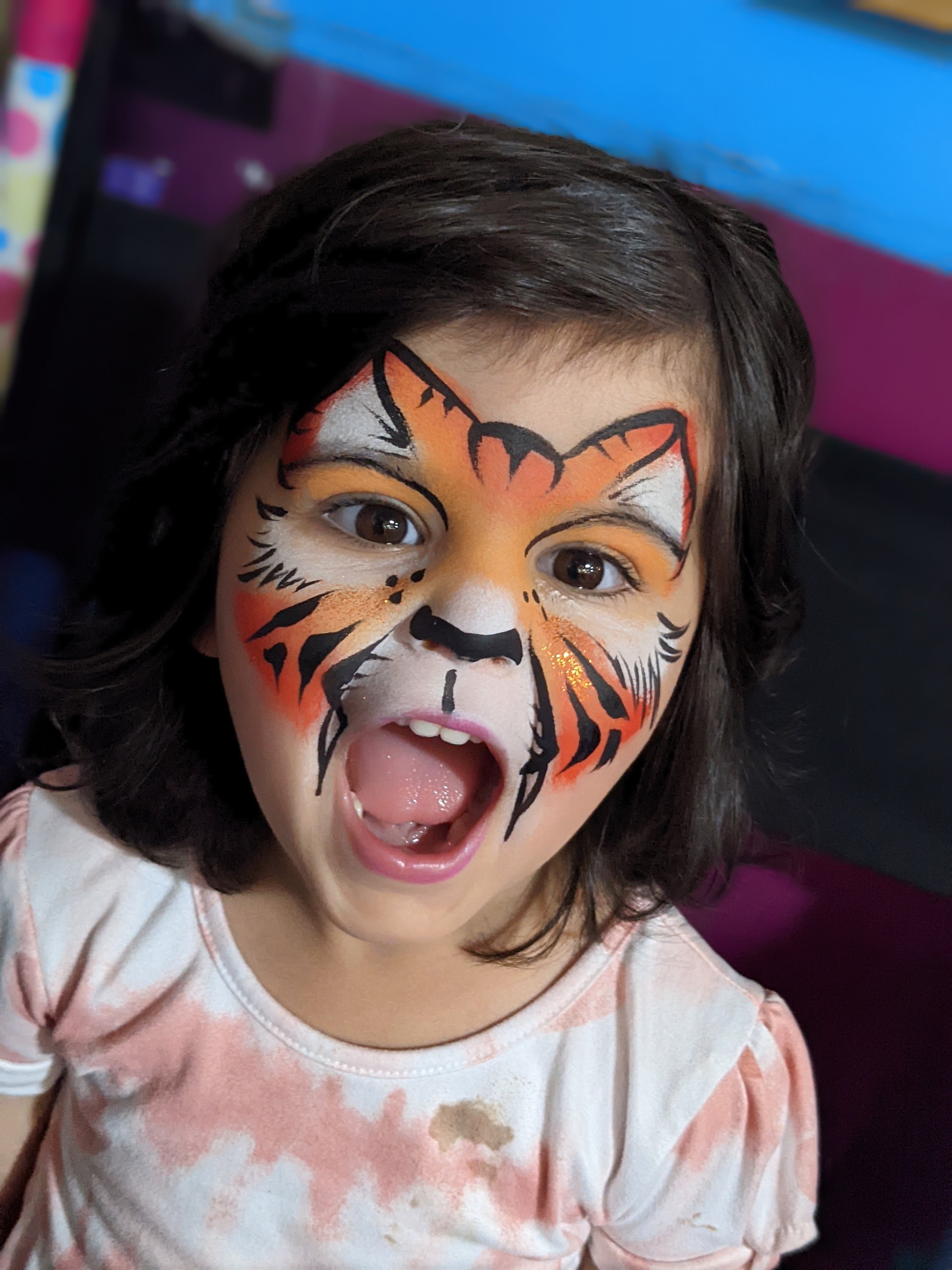easy tiger face painting designs