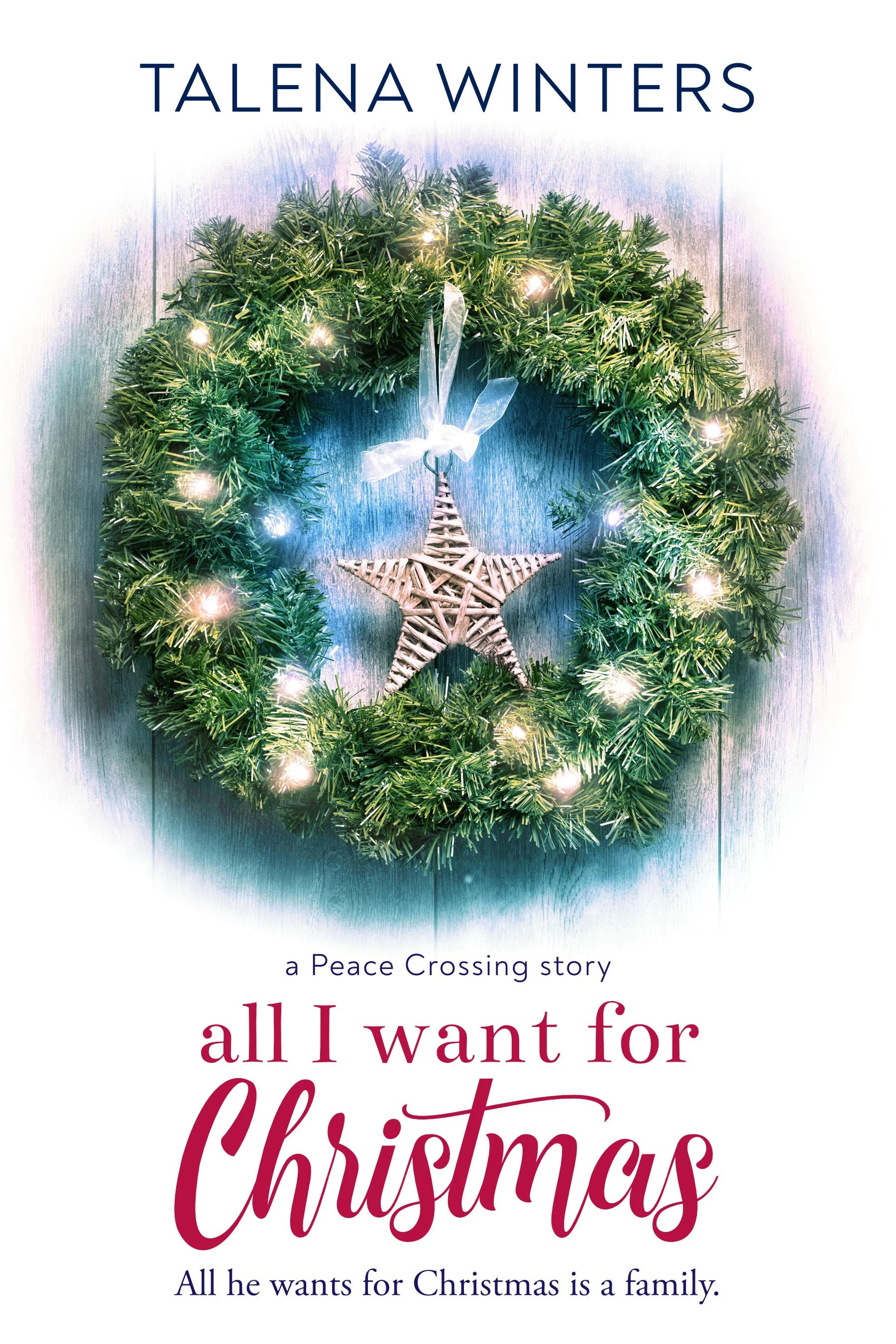  All I Want for Christmas (A Peace Crossing Story) 
  Genre:  Heartwarming contemporary Christmas family fiction    He only has one thing on his Christmas list…     Twelve-year-old Trevor has almost given up on finding a real family. When he gets put
