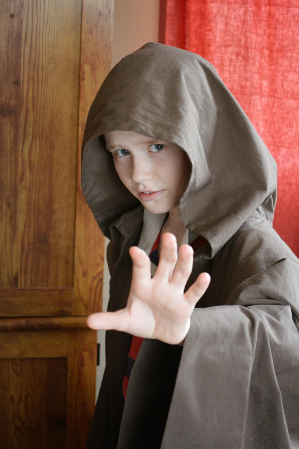 Jedi boy using the Force